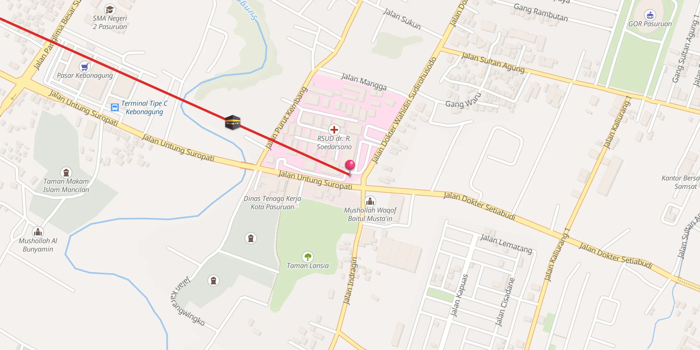 Carte de localisation : Masjid Asy-Syifa