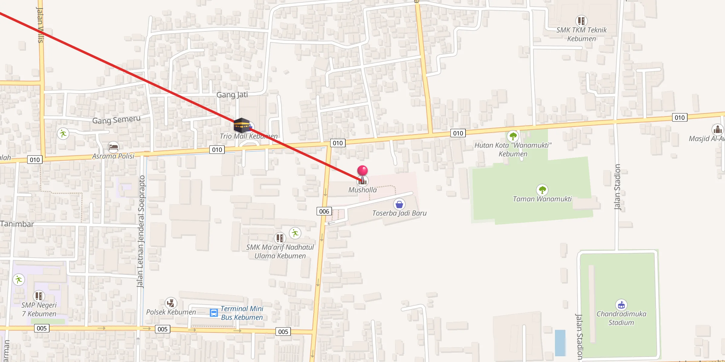 Carte de localisation : Musholla