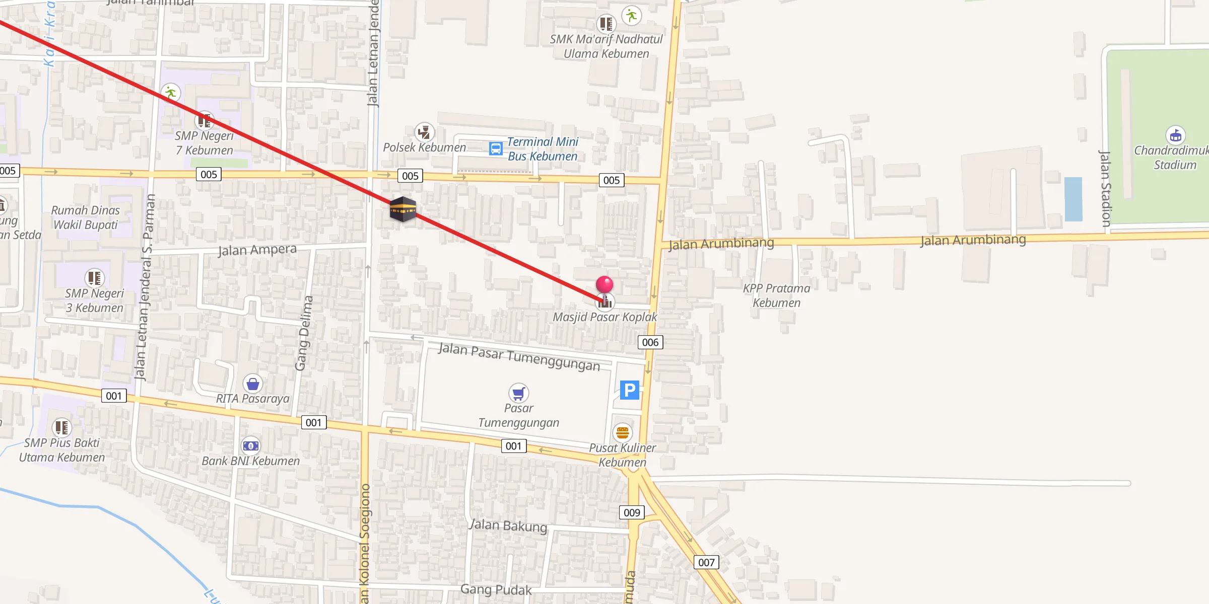 Carte de localisation : Masjid Pasar Koplak