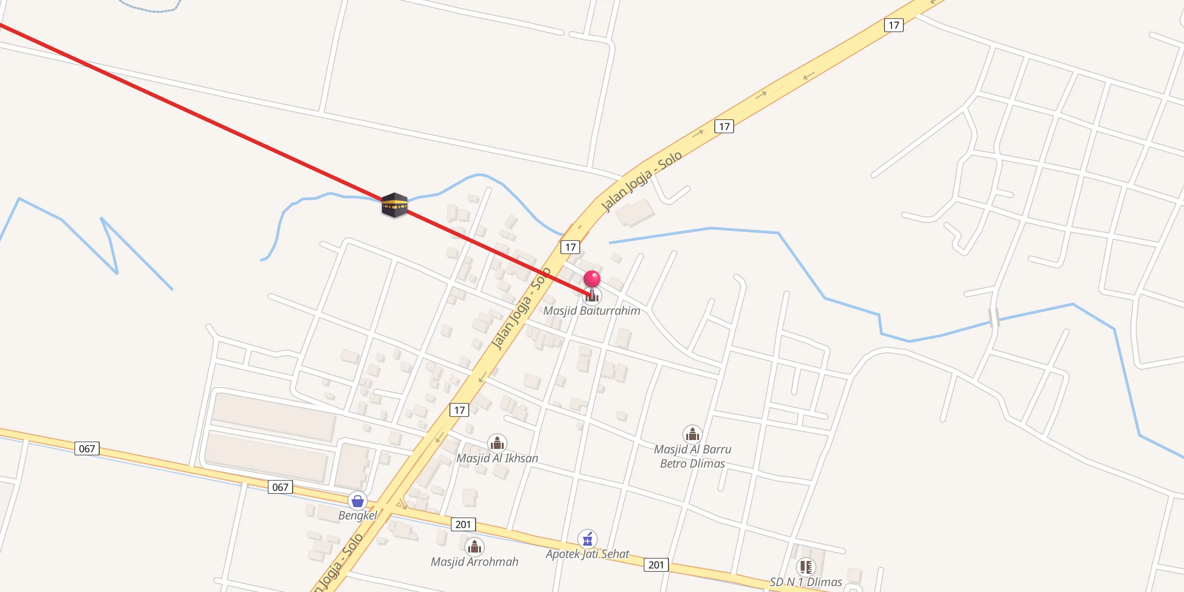 Carte de localisation : Masjid Baiturrahim