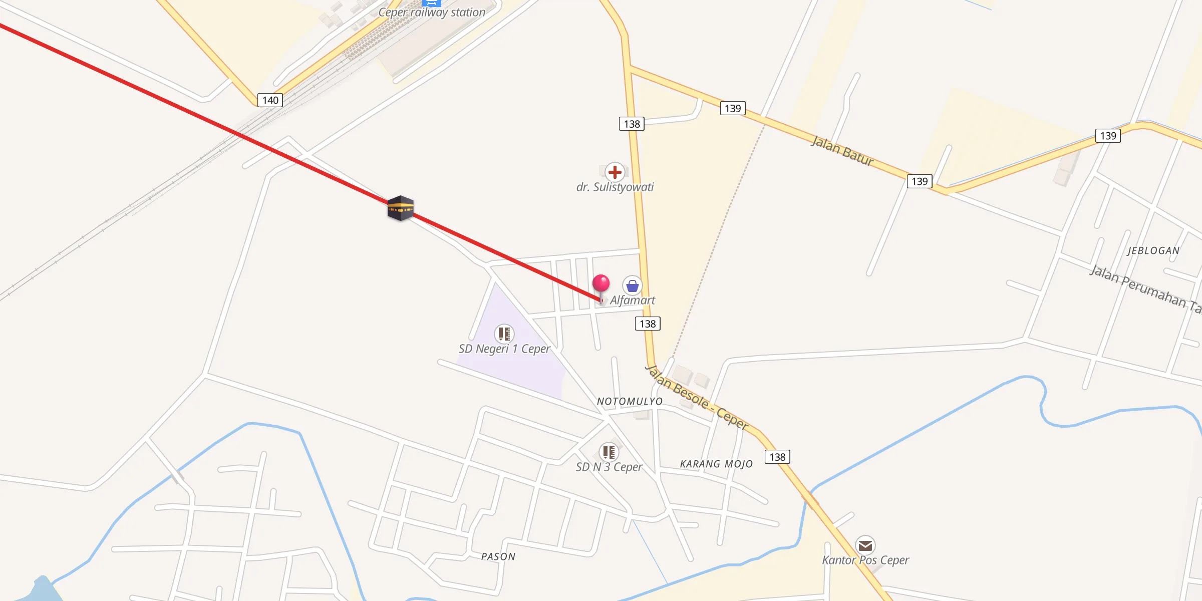 Carte de localisation : Masjid Al Husna
