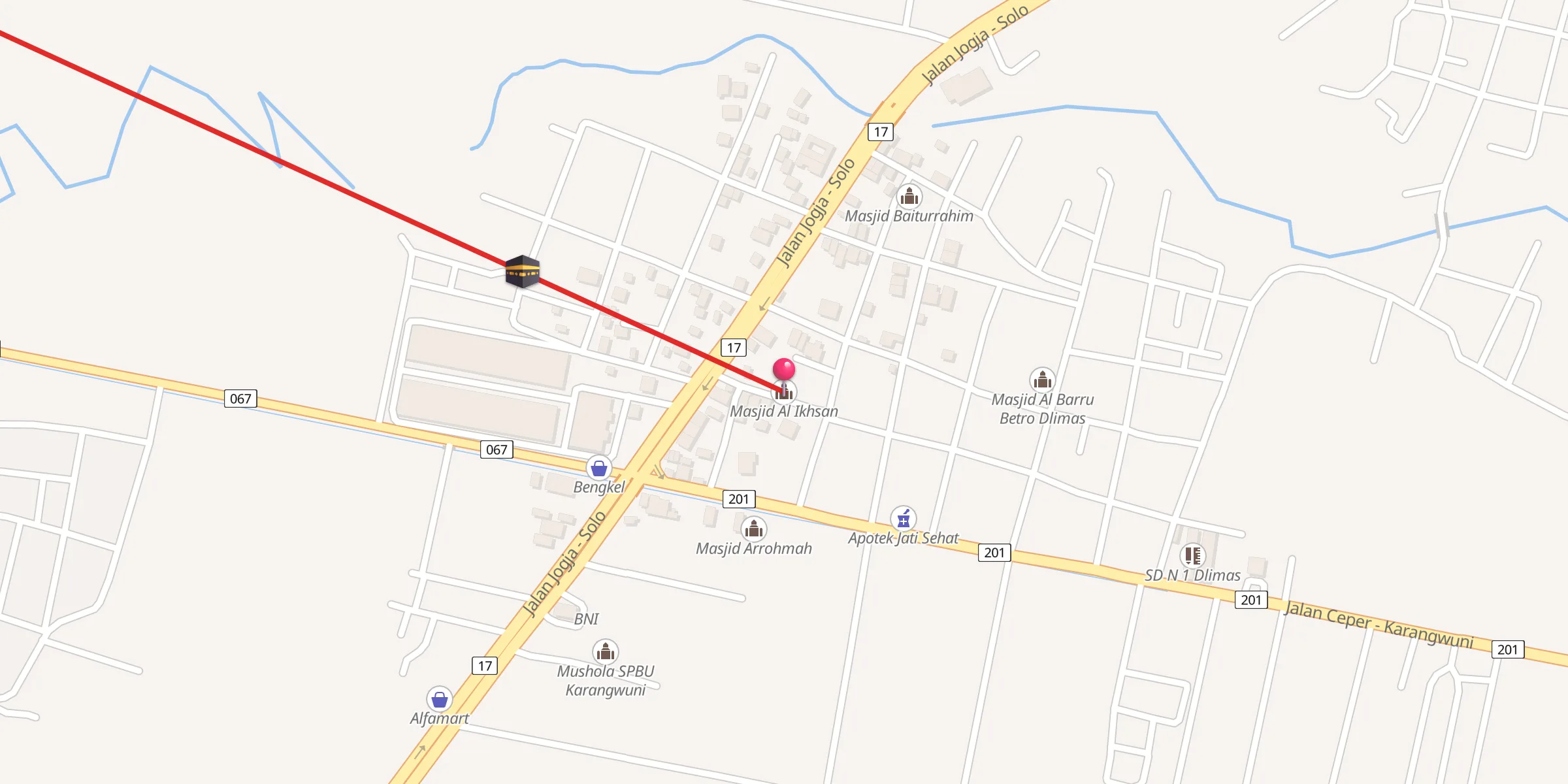 Carte de localisation : Masjid Al Ikhsan