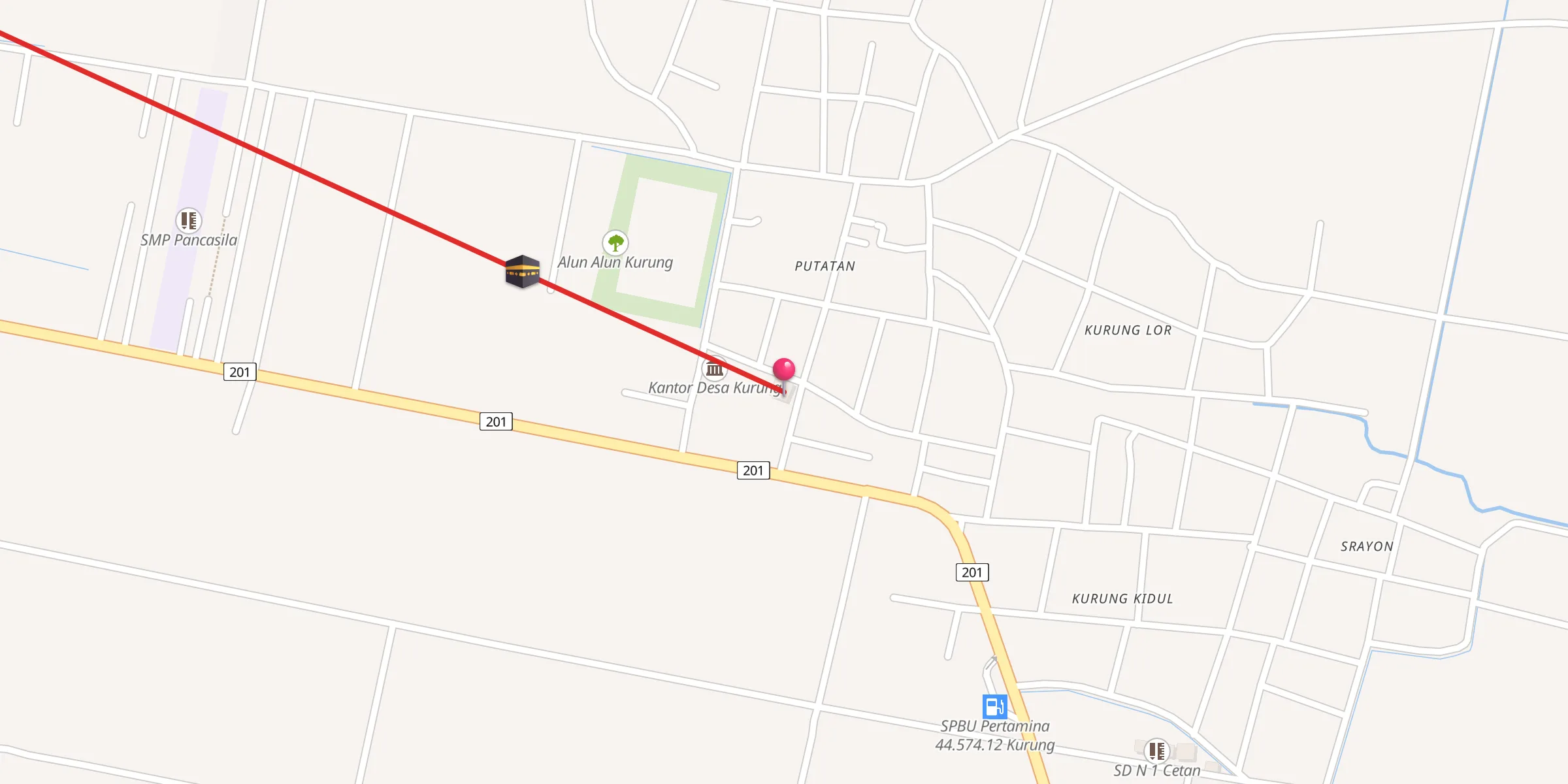 Carte de localisation : Masjid Alhidayah Arrohmah