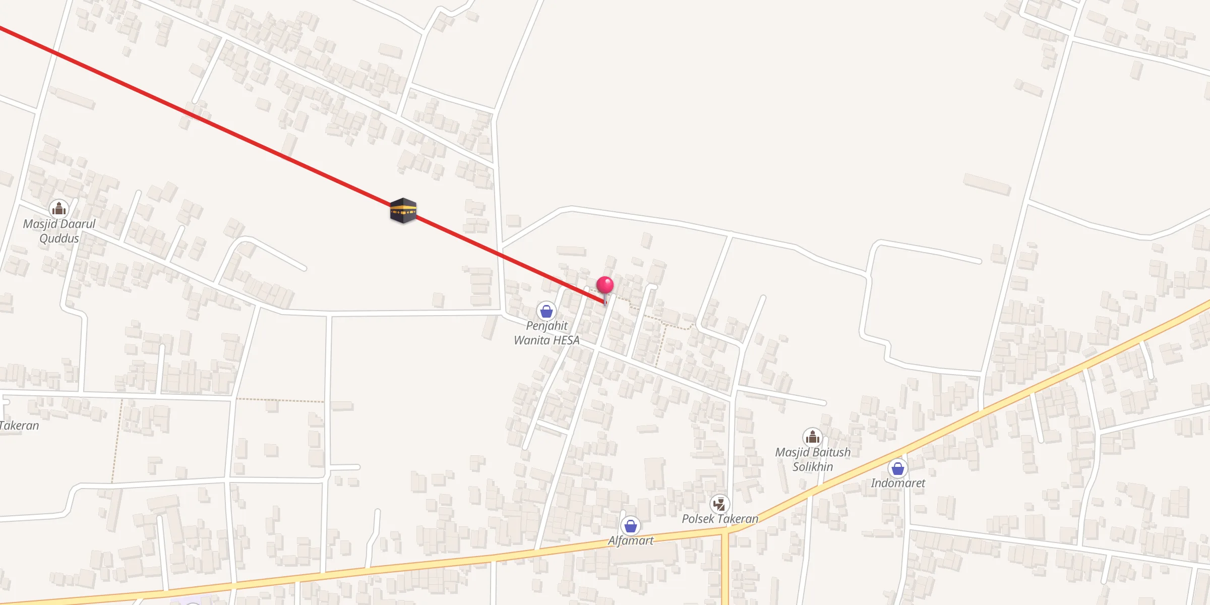 Carte de localisation : Mushola Darul Ulum