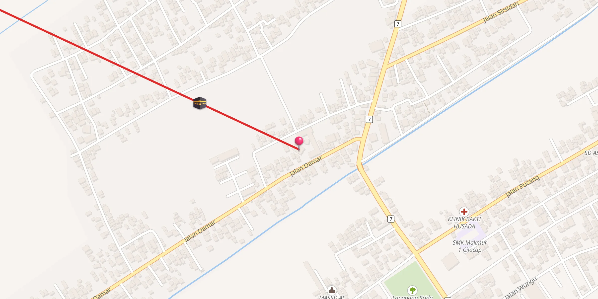 Carte de localisation : MASJID AL HIKMAH