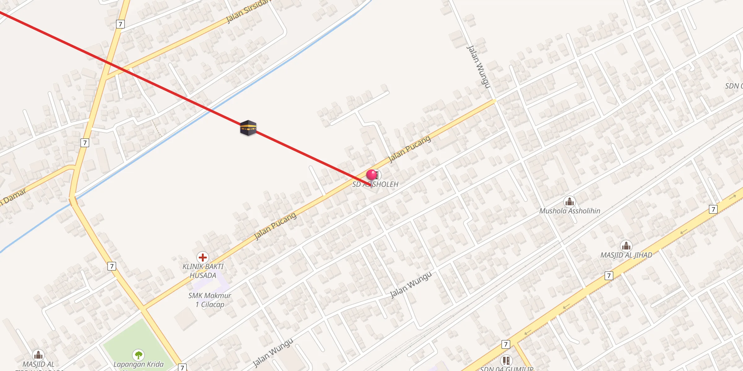 Carte de localisation : AL MUHAJIRIN