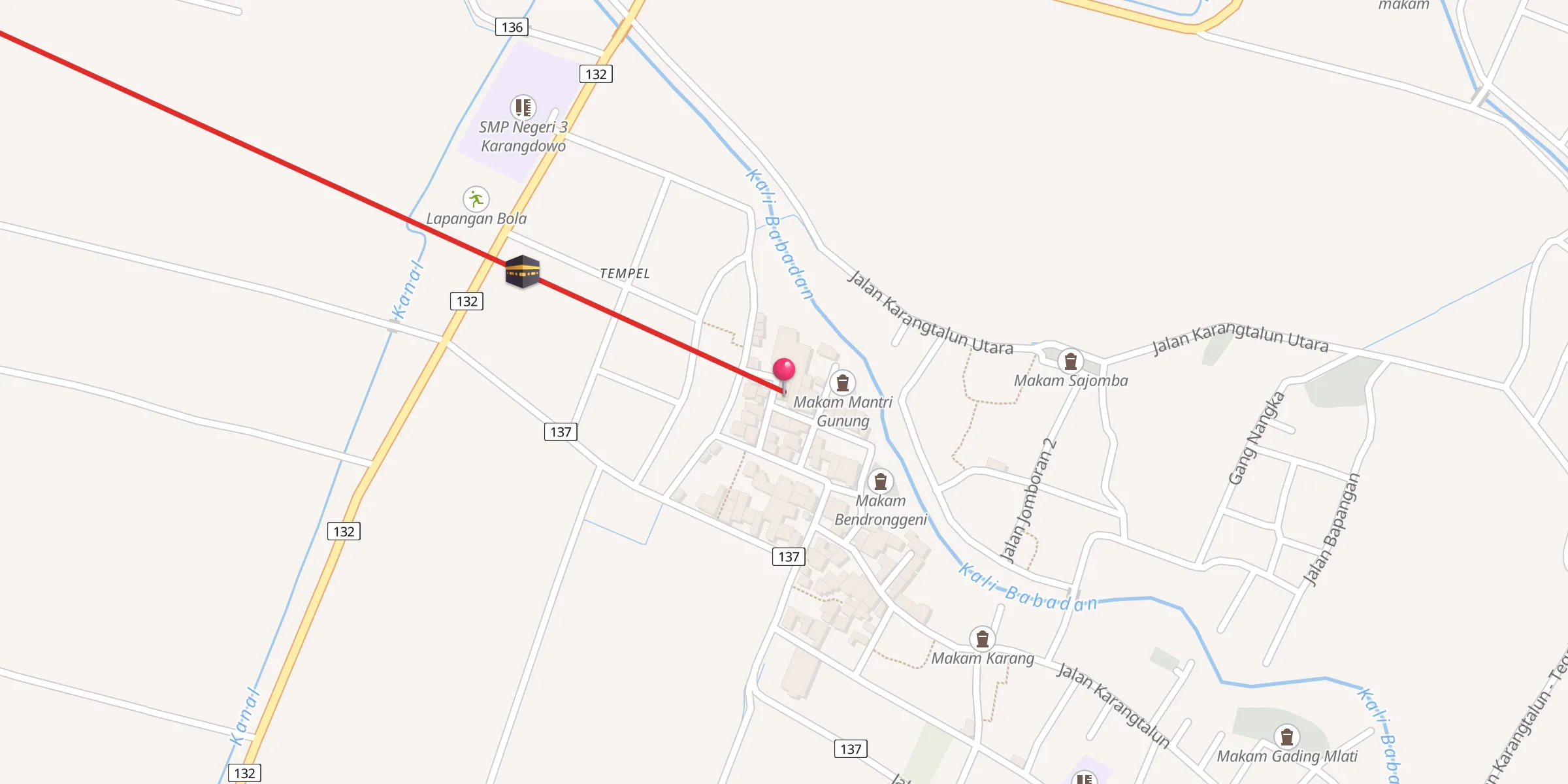 Carte de localisation : Masjid Al Barokah
