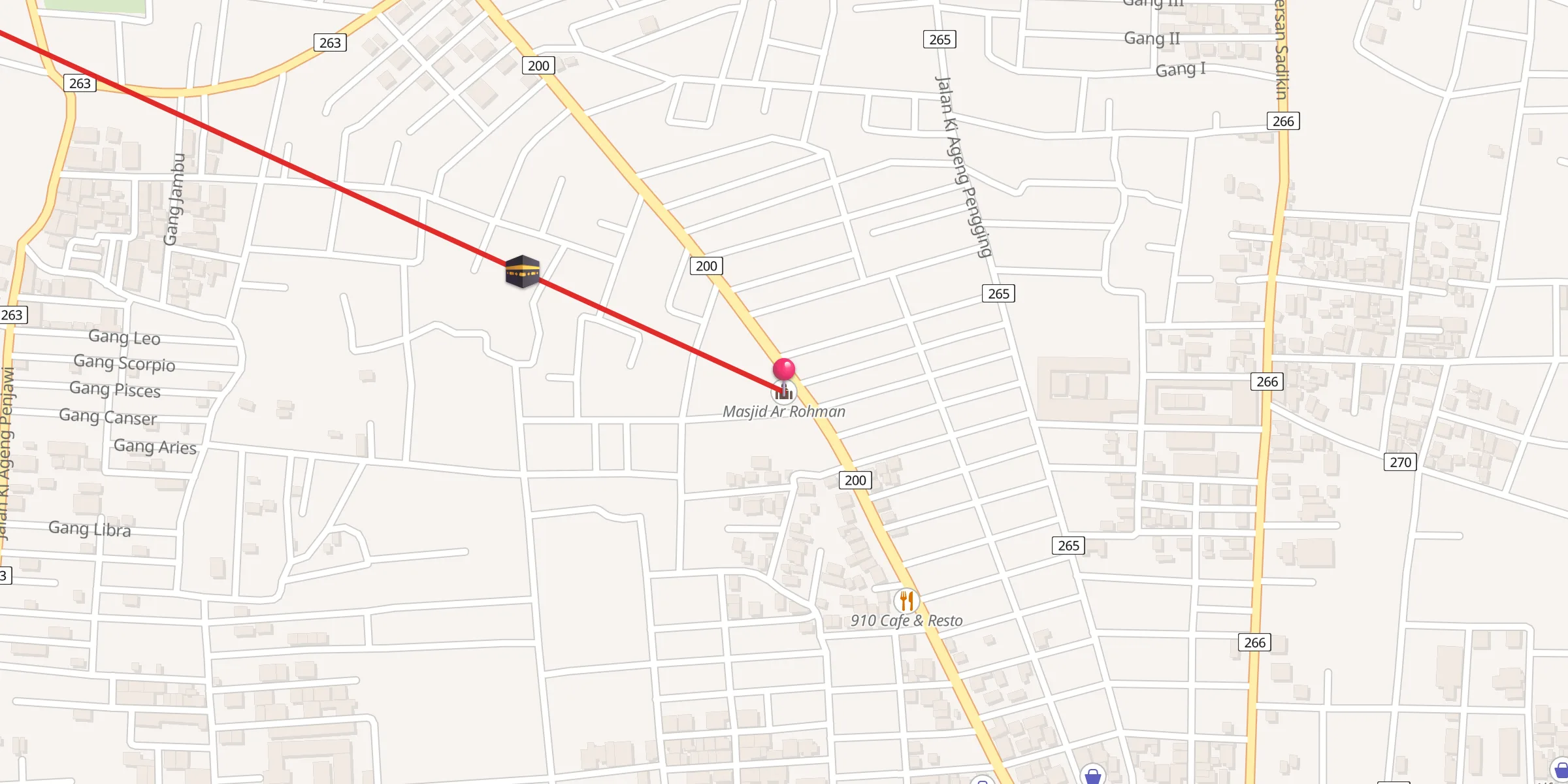 Carte de localisation : Masjid Ar Rohman