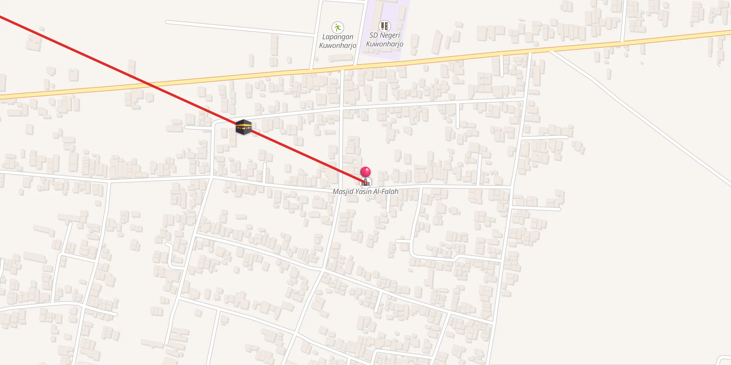 Carte de localisation : Masjid Yasin Al-Falah
