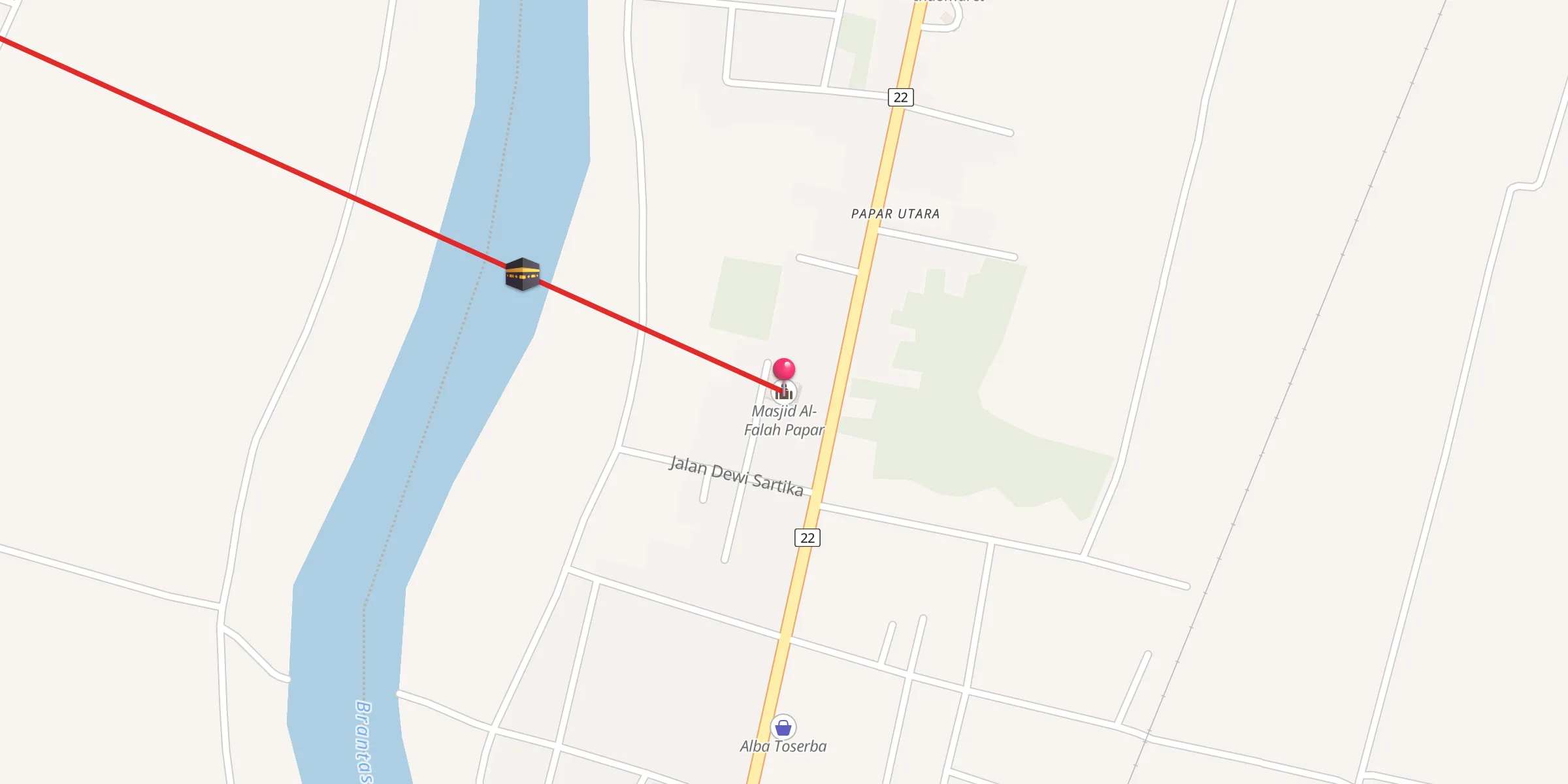 Carte de localisation : Masjid Al-Falah Papar