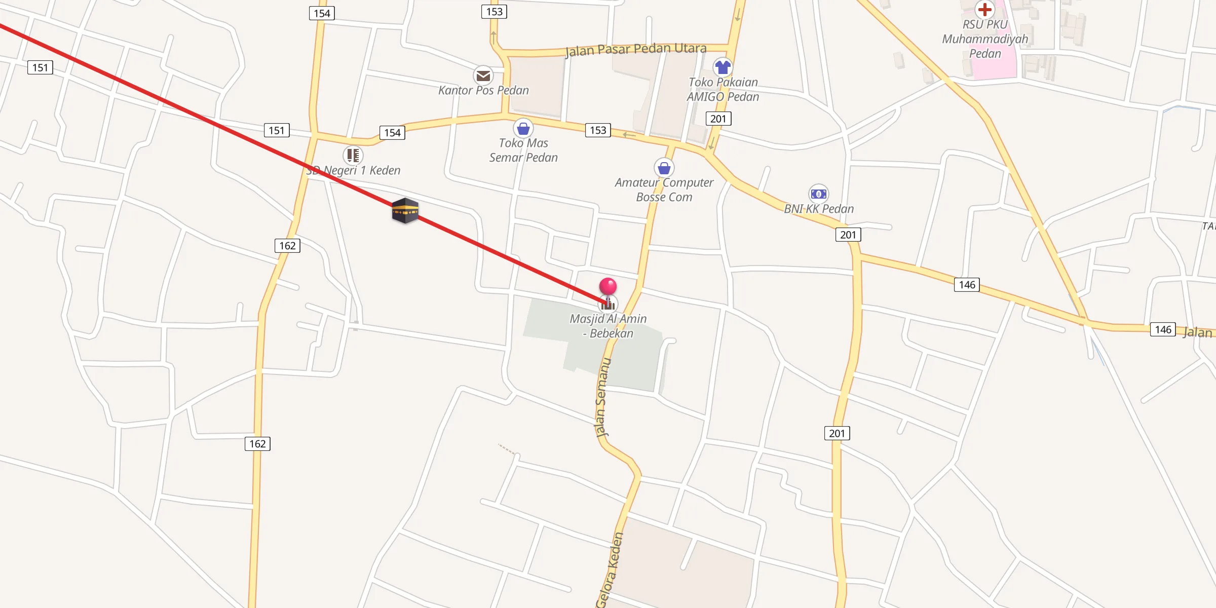 Carte de localisation : Masjid Al Amin - Bebekan