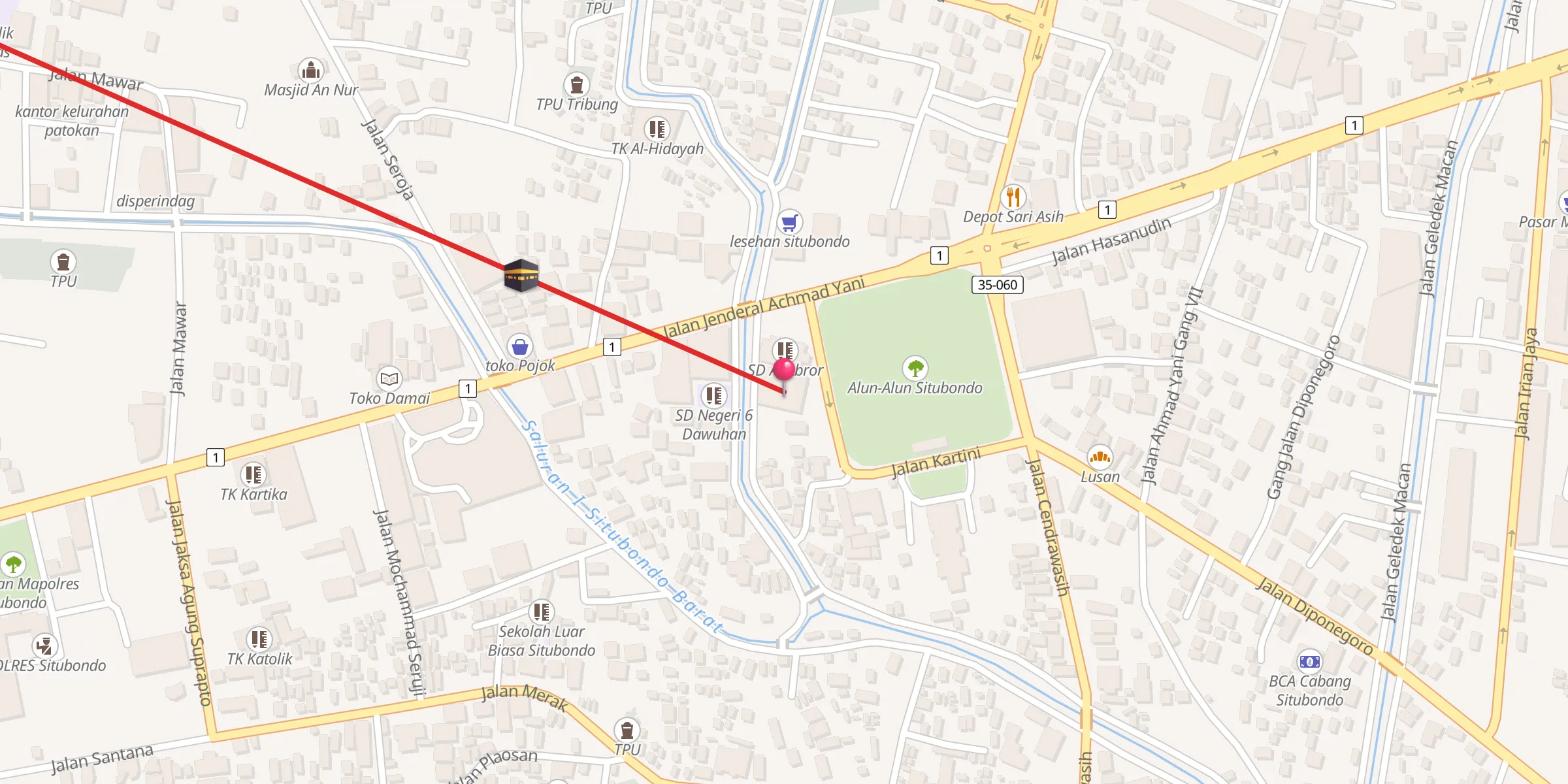 Carte de localisation : Masjid Al Abror