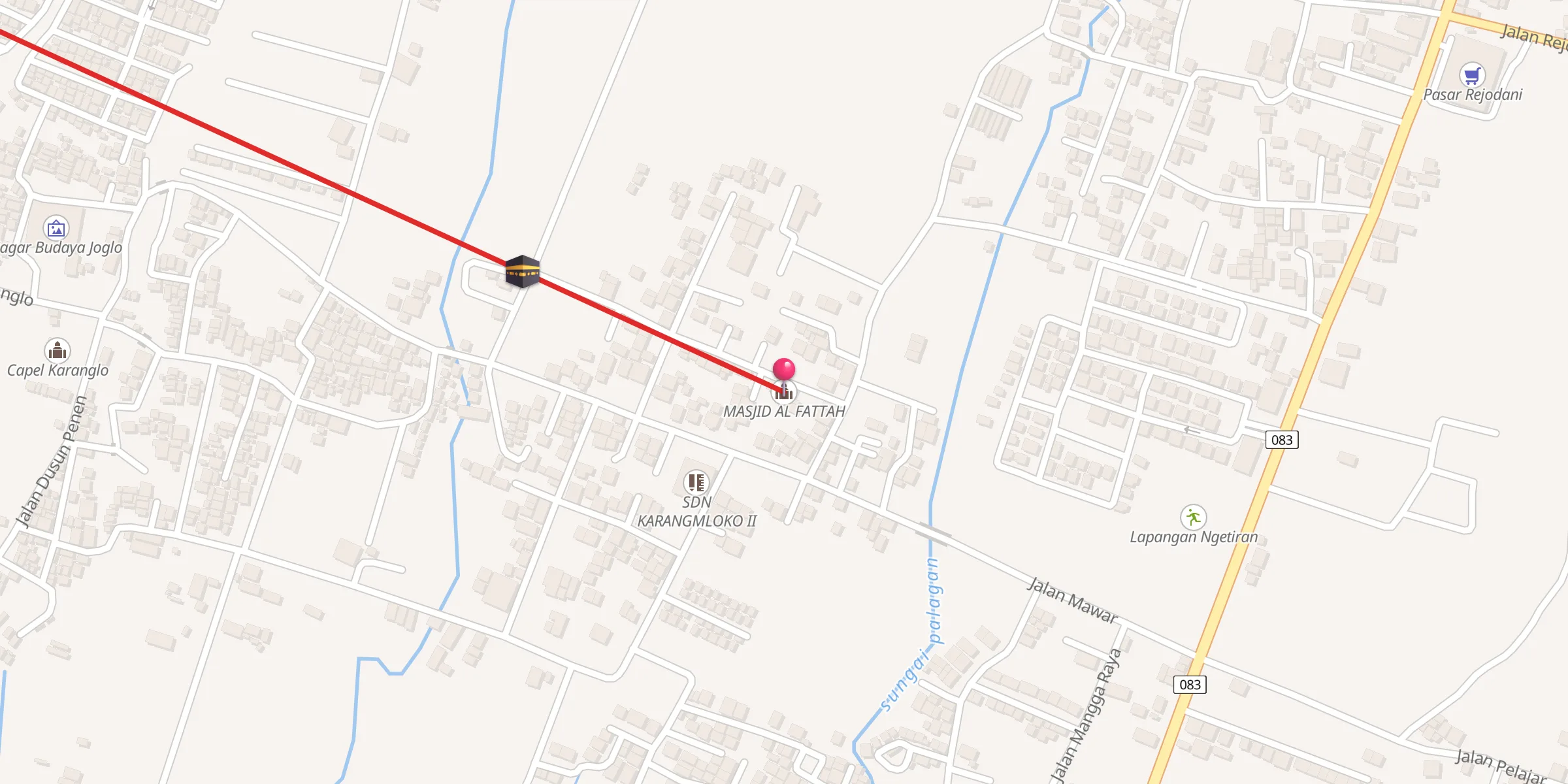 Carte de localisation : MASJID AL FATTAH