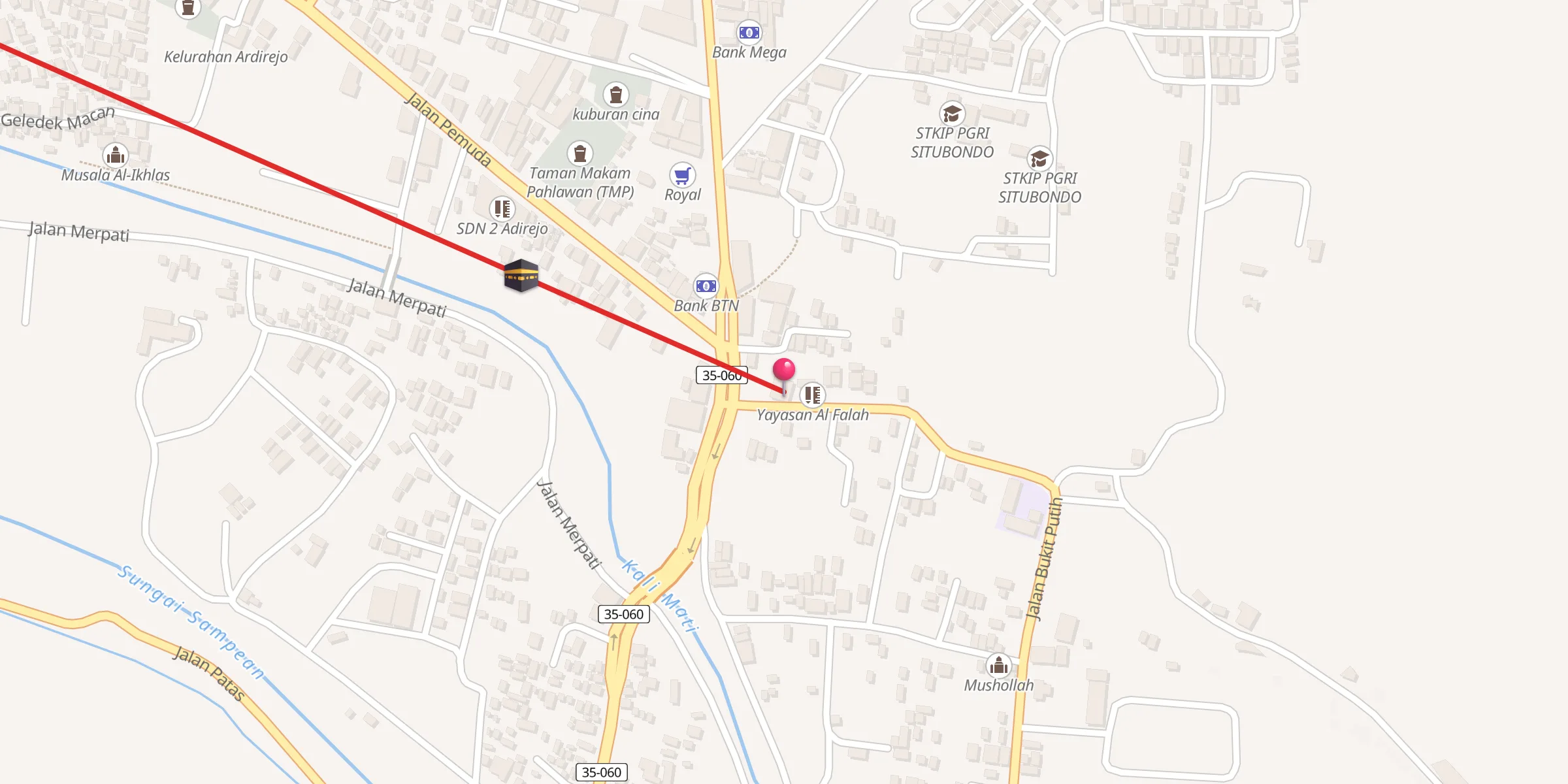 Carte de localisation : Masjid Al Falah
