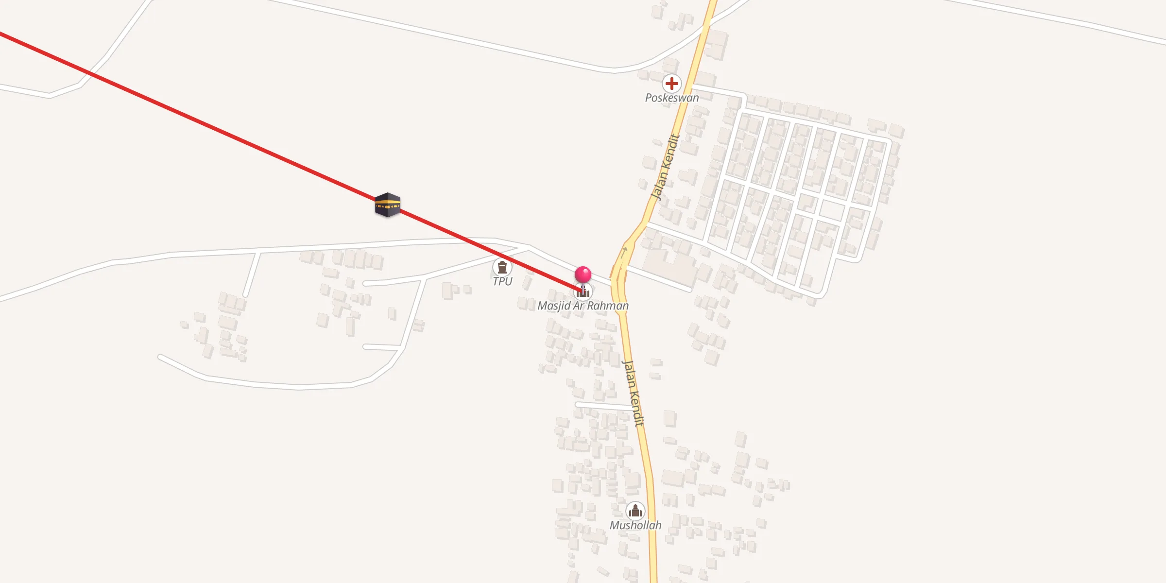 Carte de localisation : Masjid Ar Rahman