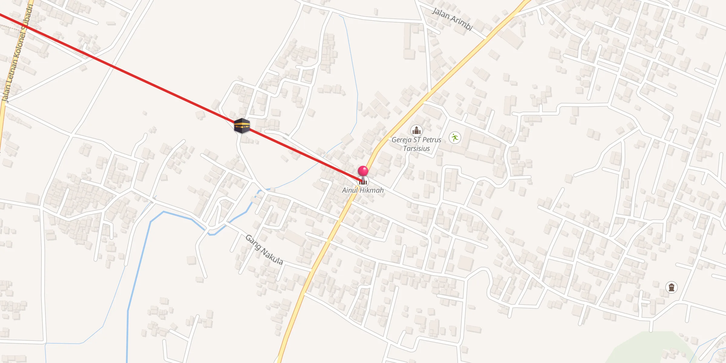 Carte de localisation : Ainul Hikmah