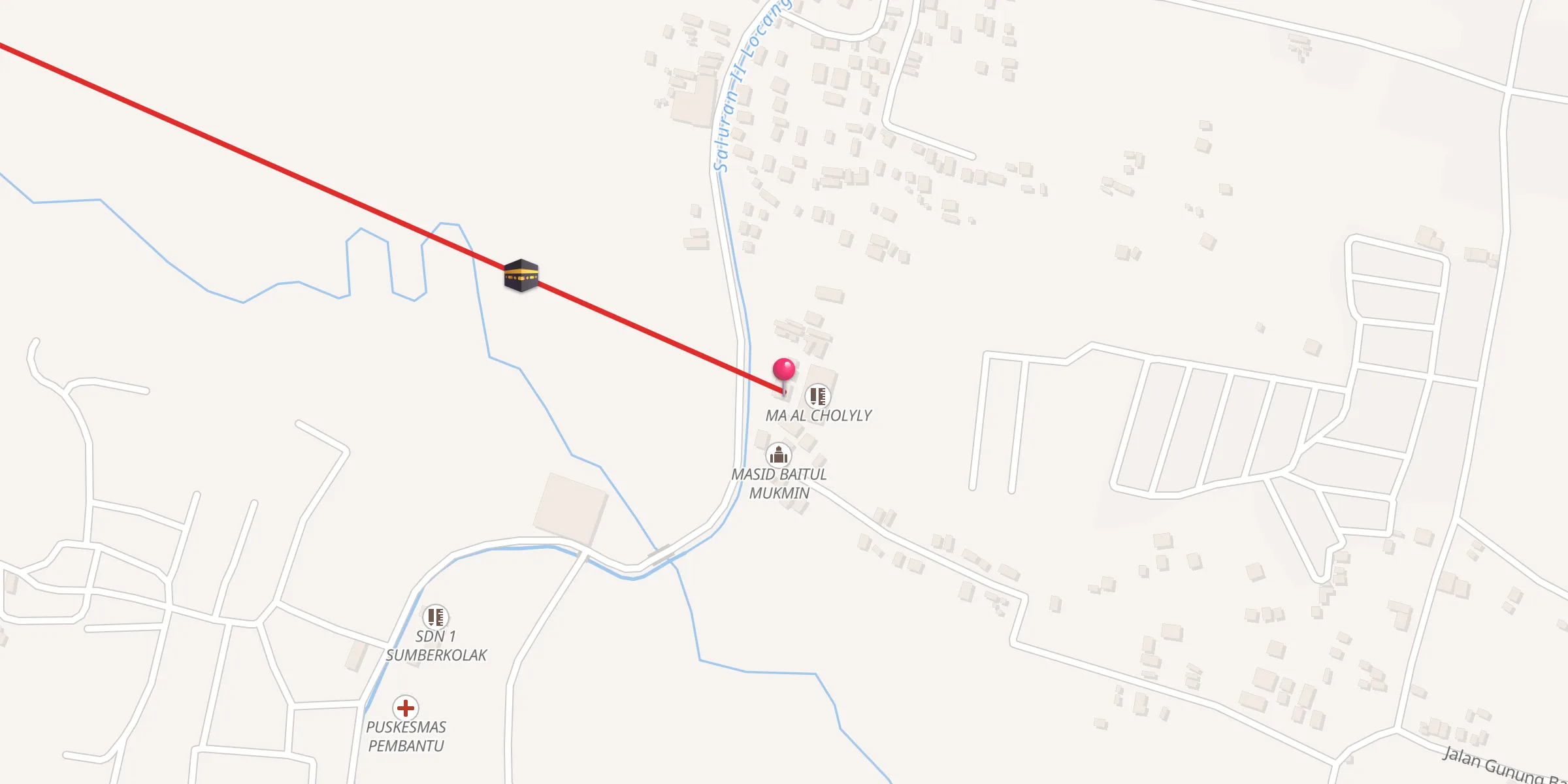 Carte de localisation : MASJID AL CHOLYLY