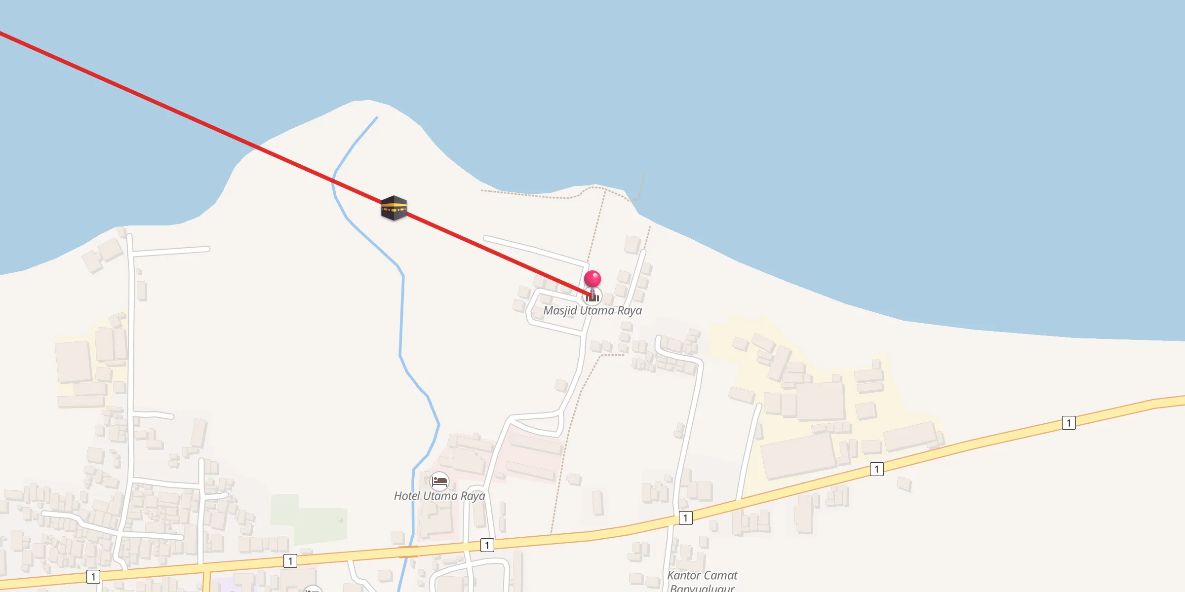 Carte de localisation : Masjid Utama Raya