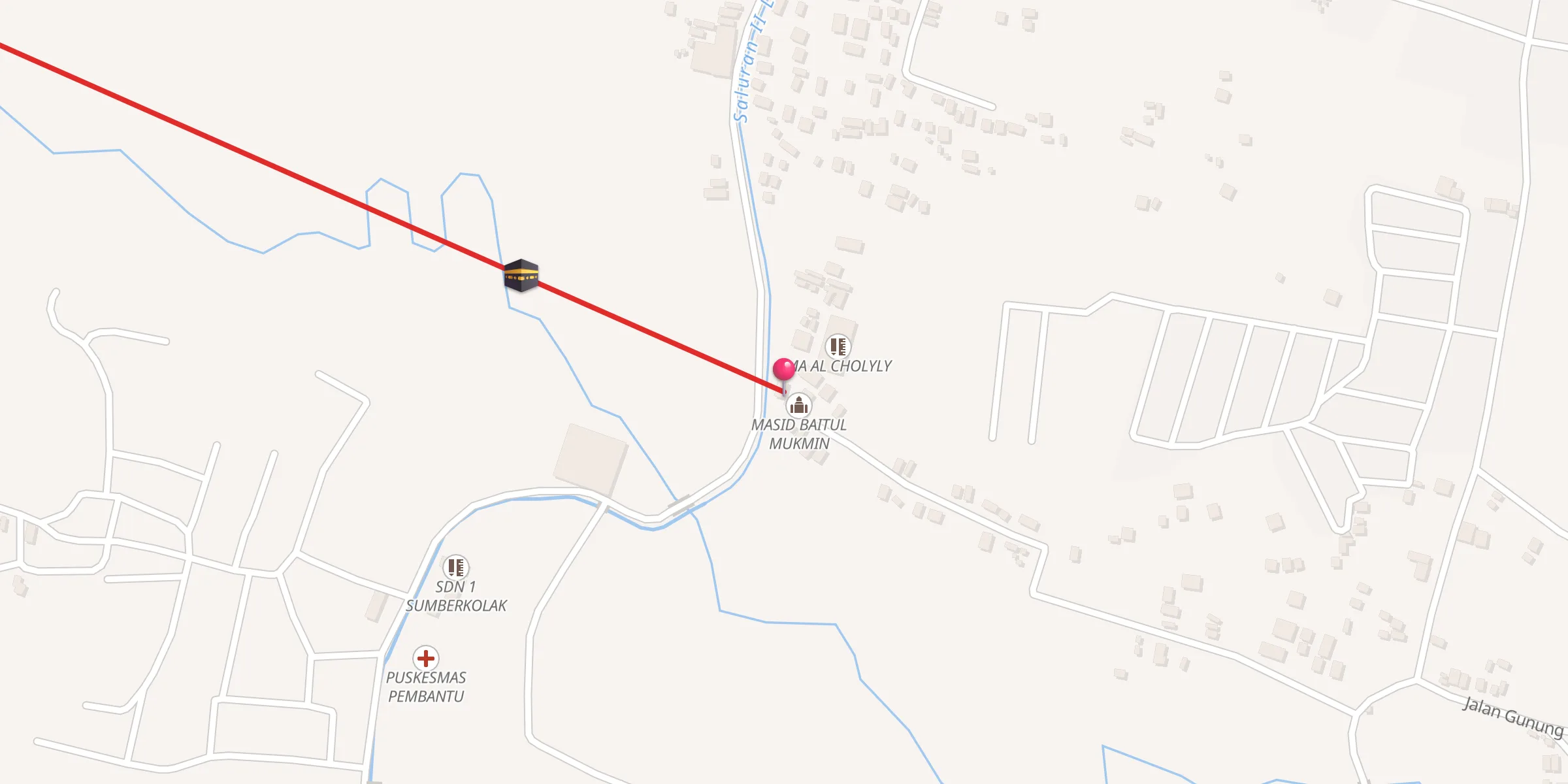 Carte de localisation : MASID BAITUL MUKMIN