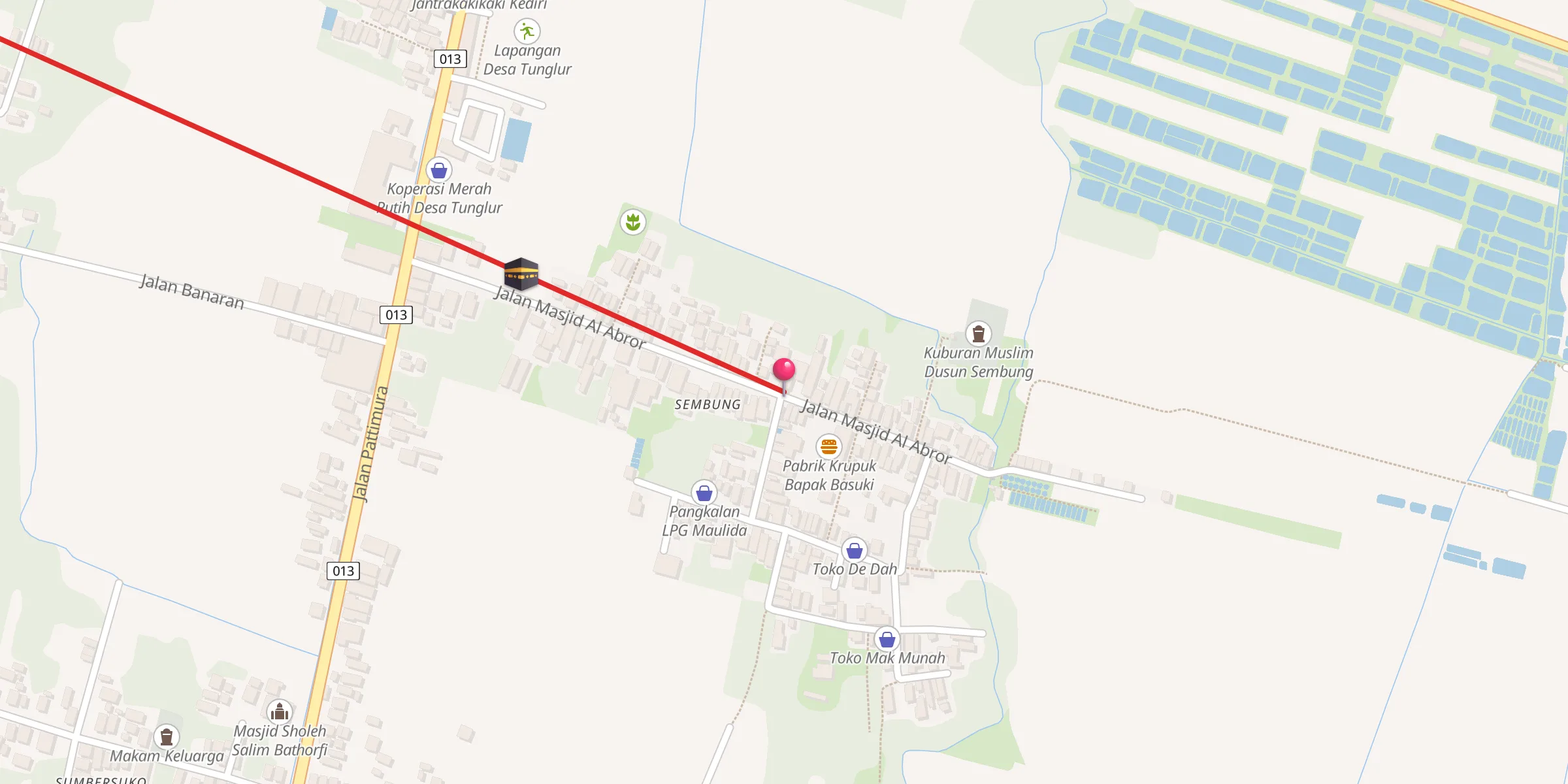 Carte de localisation : Musholla Nurul Iman