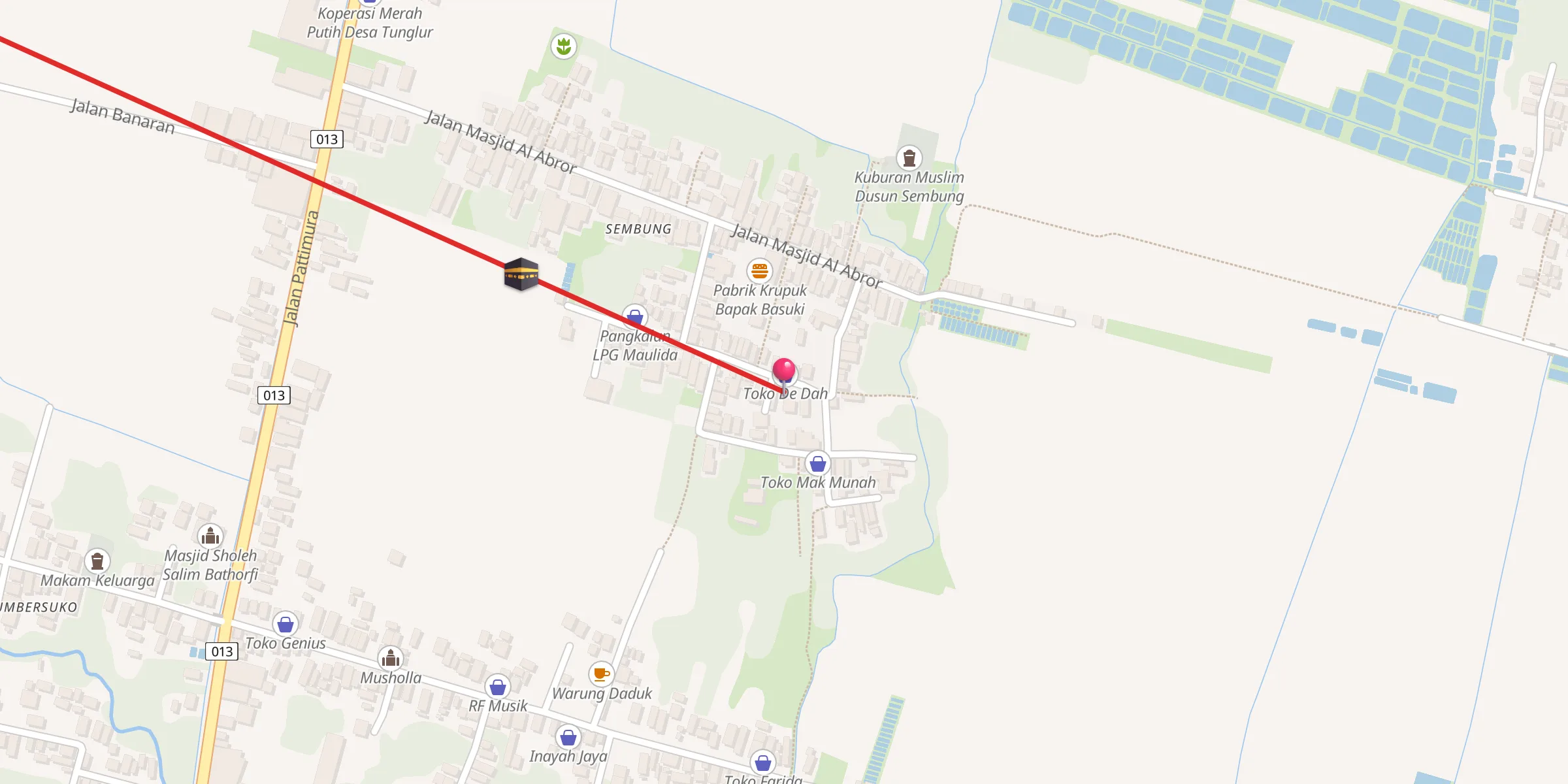 Carte de localisation : Langgar Kidul