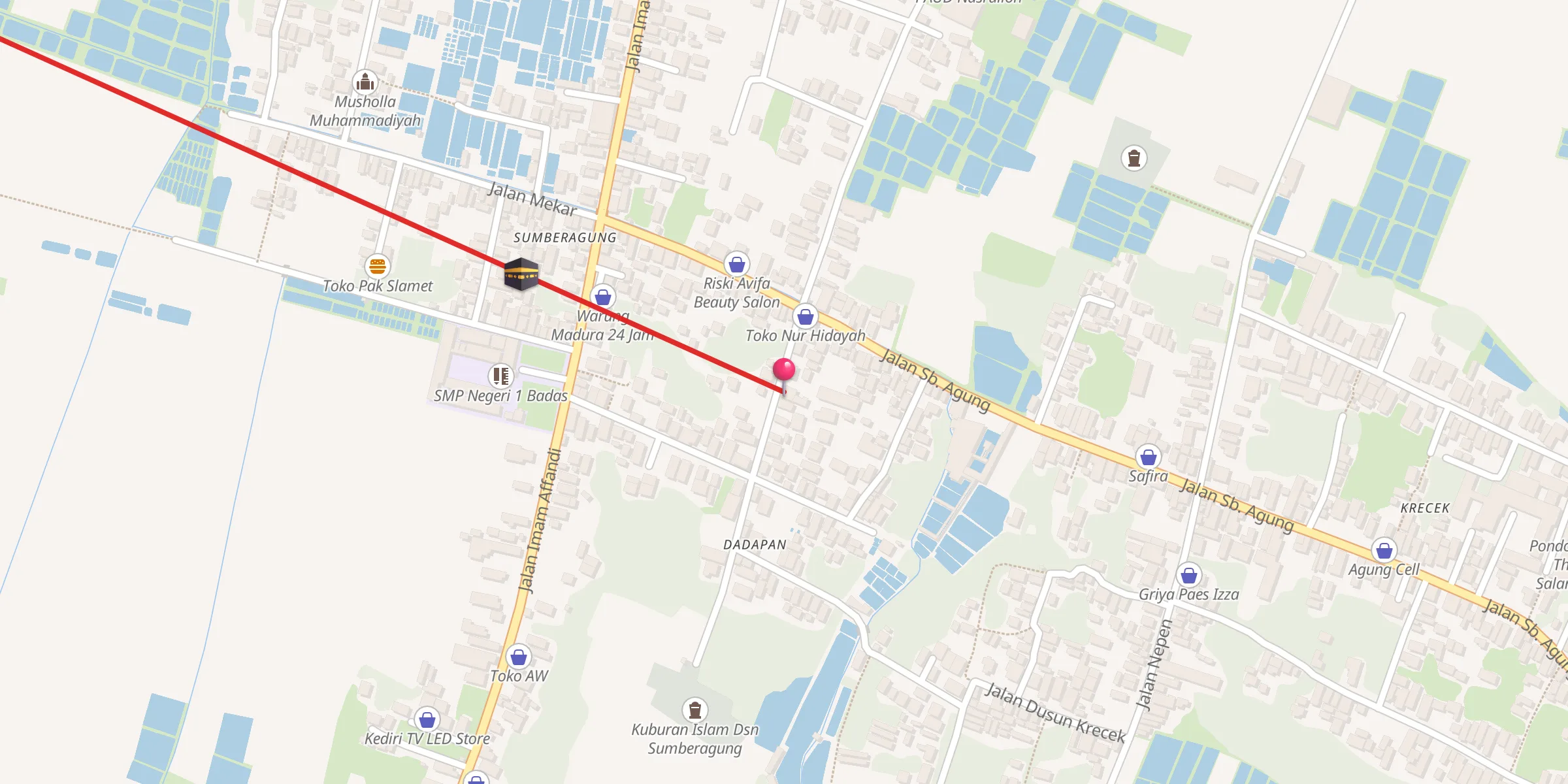 Carte de localisation : Musholla LDII