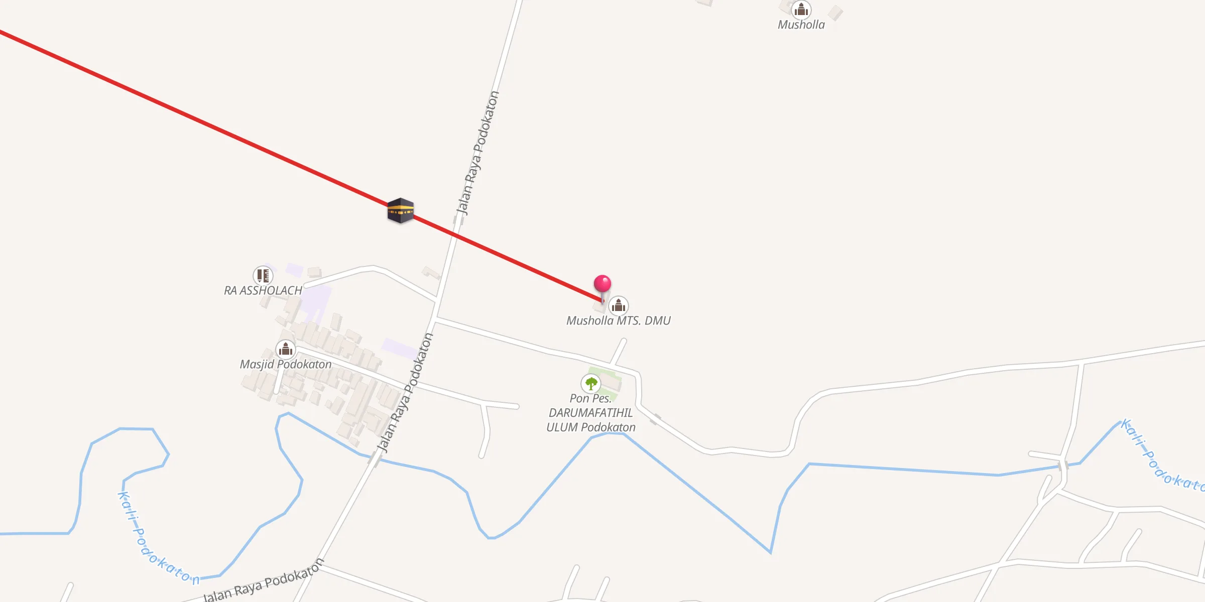 Carte de localisation : MTS. DARUMAFATIHIL ULUM Podokaton