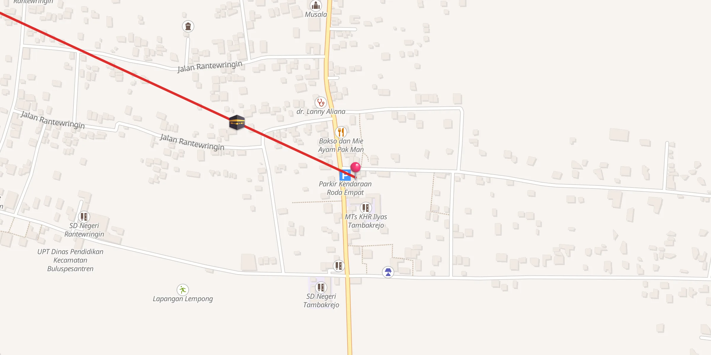Carte de localisation : Bangunan Pondok
