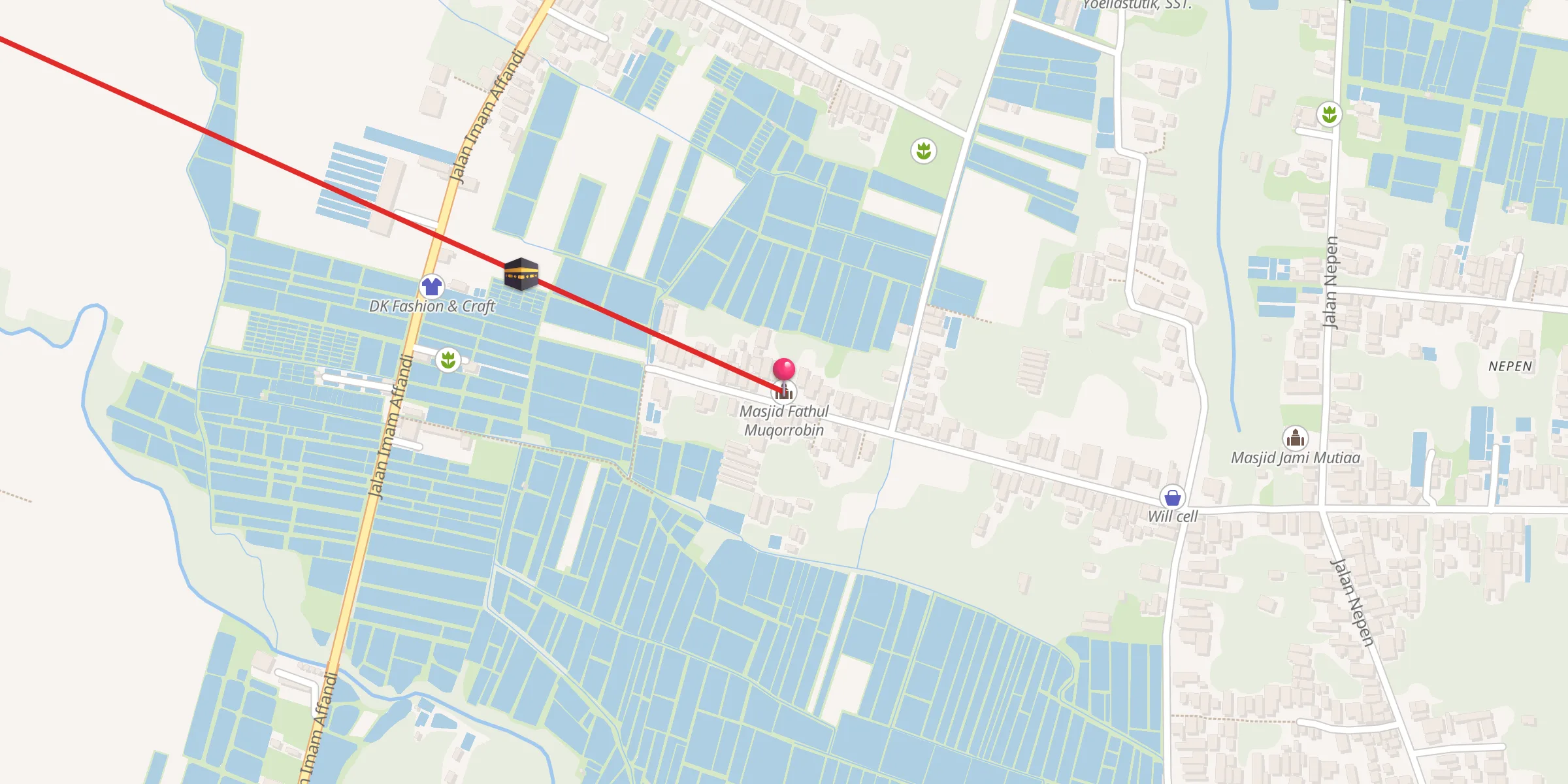Carte de localisation : Masjid Fathul Muqorrobin