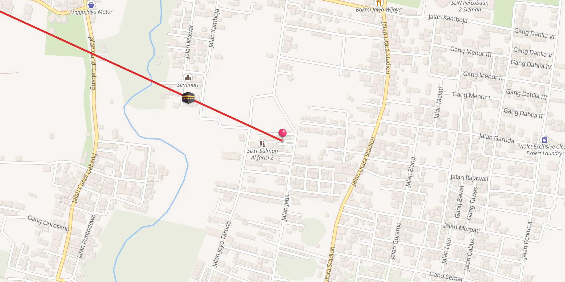 Carte de localisation : Majid SDIT Salman Al farisi 2