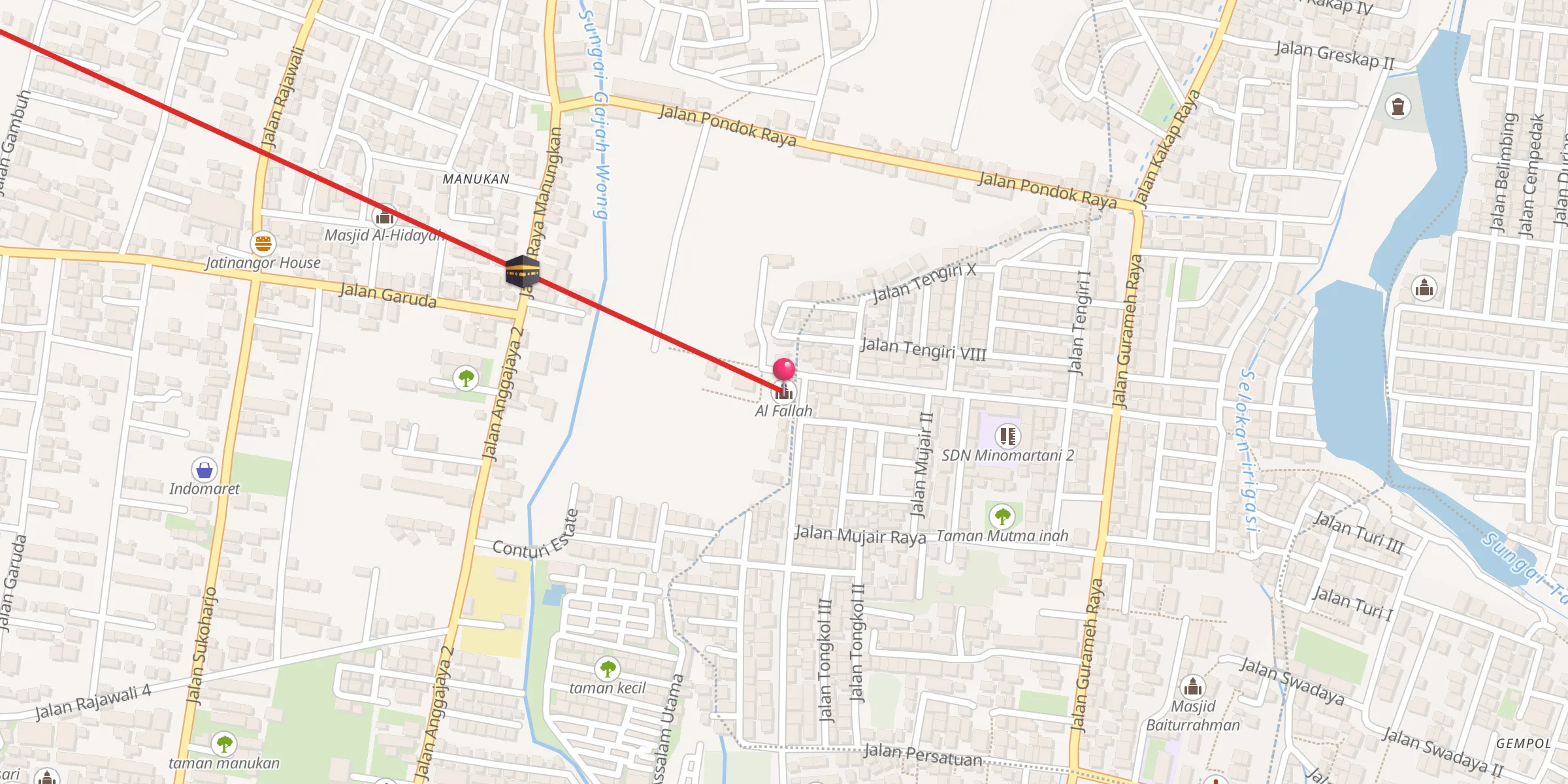Carte de localisation : Al Fallah