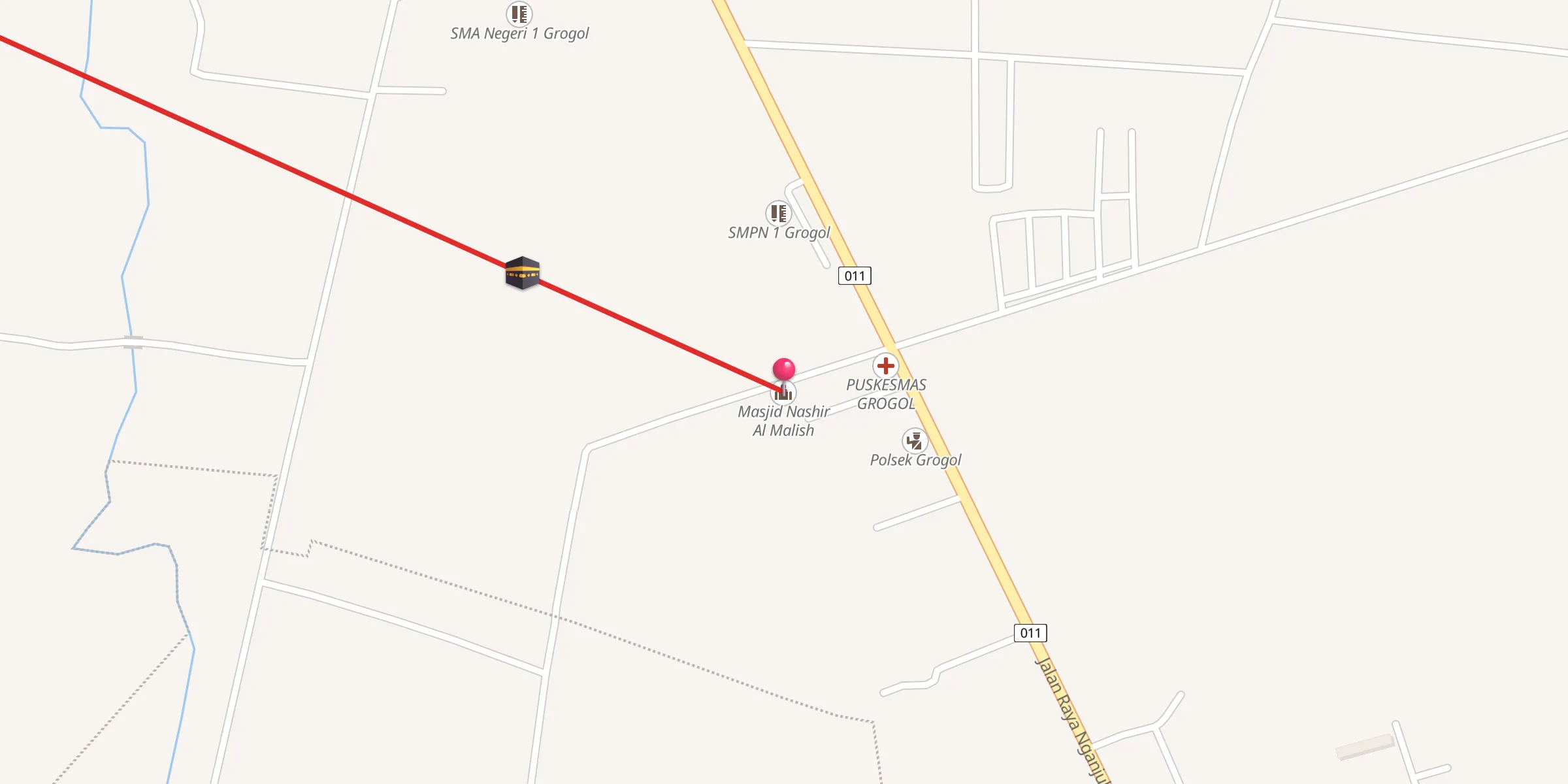Carte de localisation : Masjid Nashir Al Malish