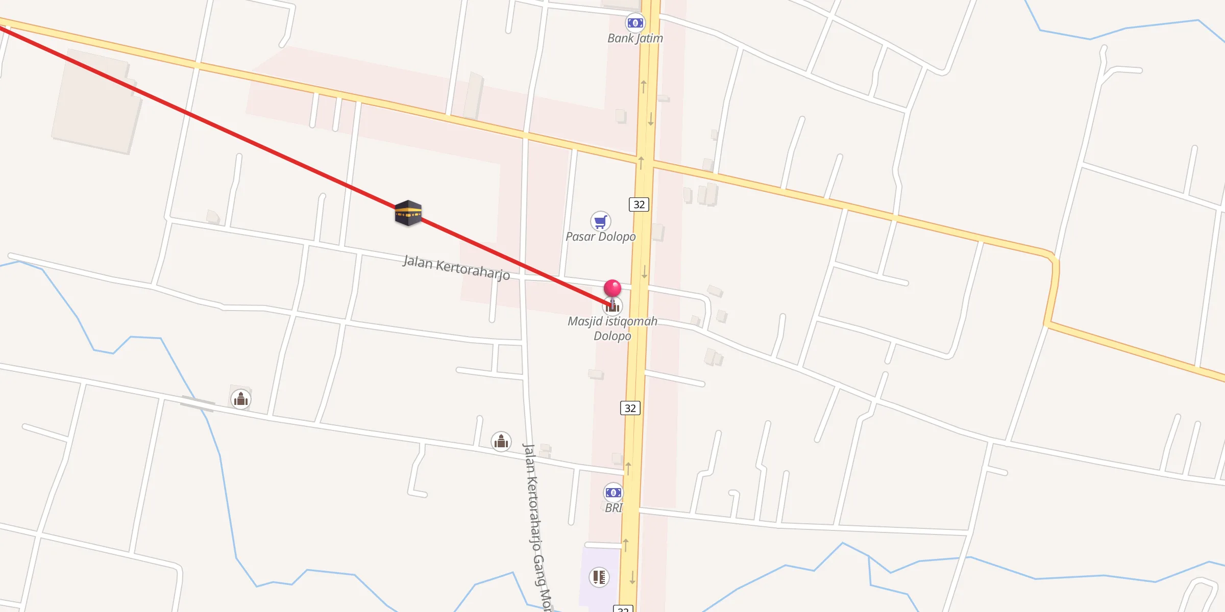 Carte de localisation : Masjid istiqomah Dolopo