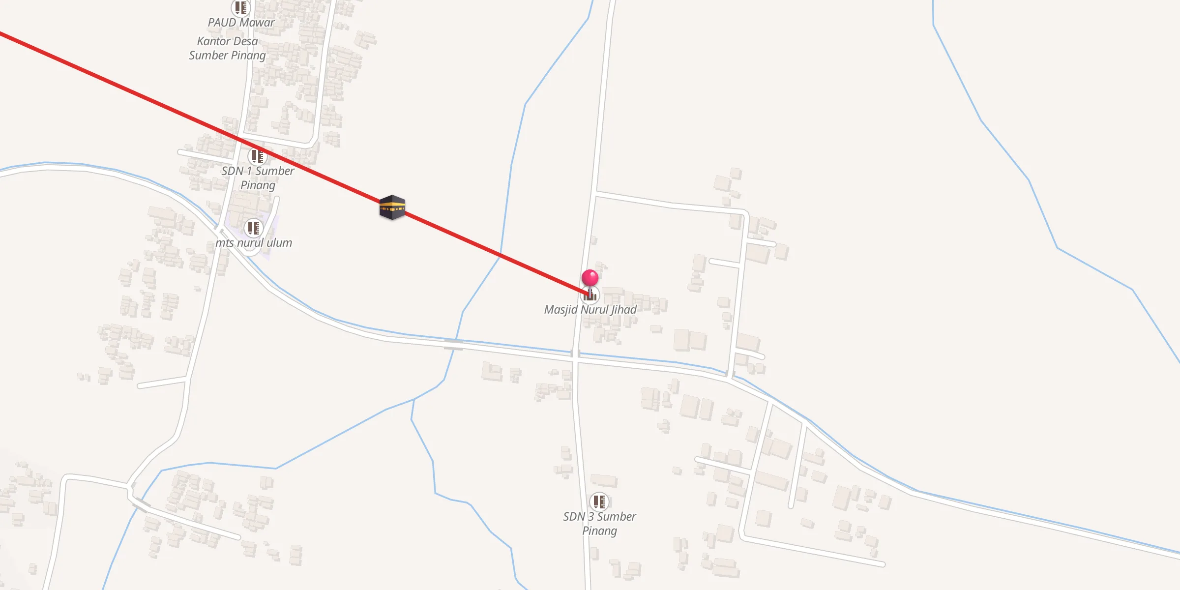 Carte de localisation : Masjid Nurul Jihad