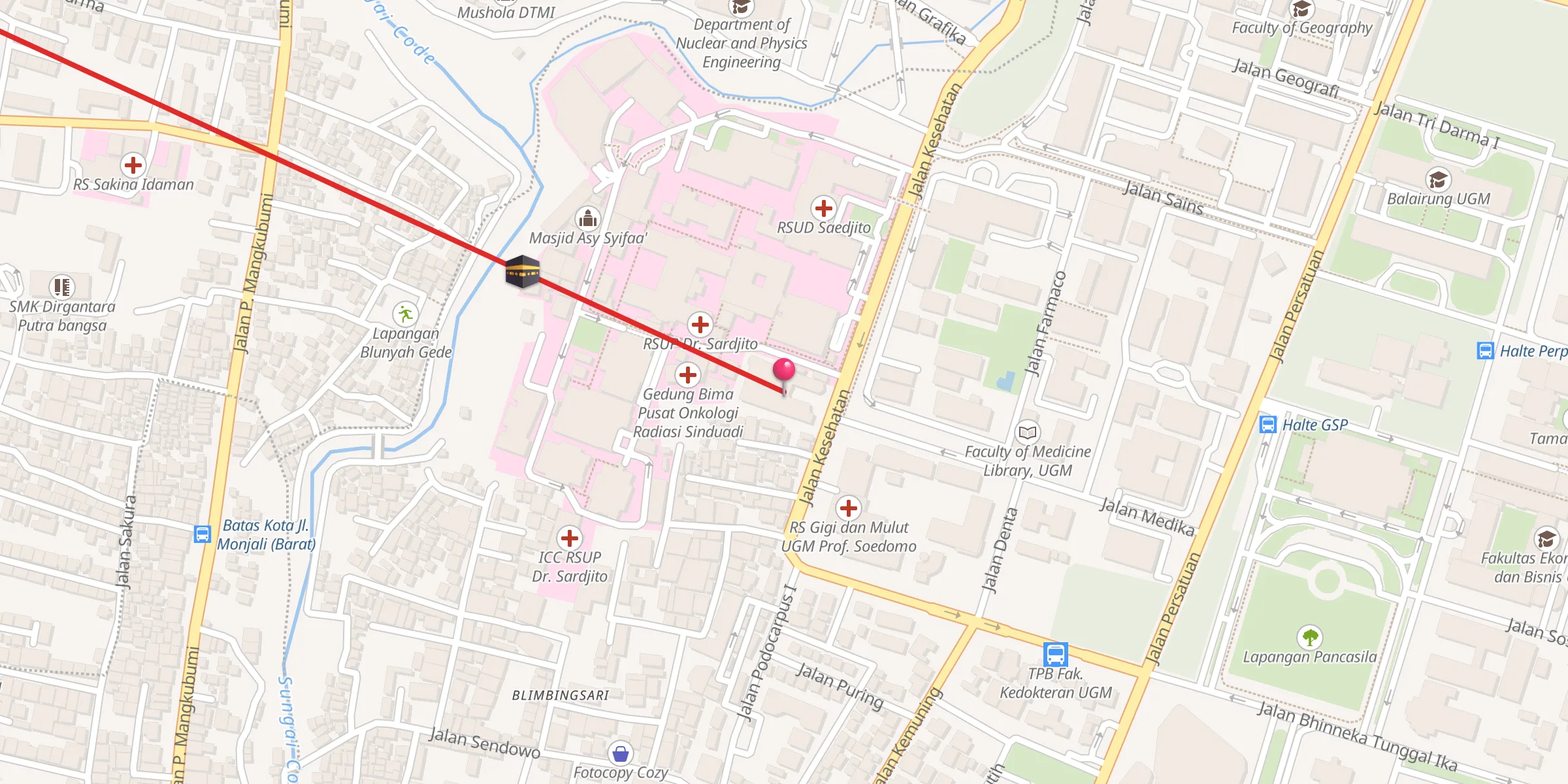 Carte de localisation : Mardliyah Mosque