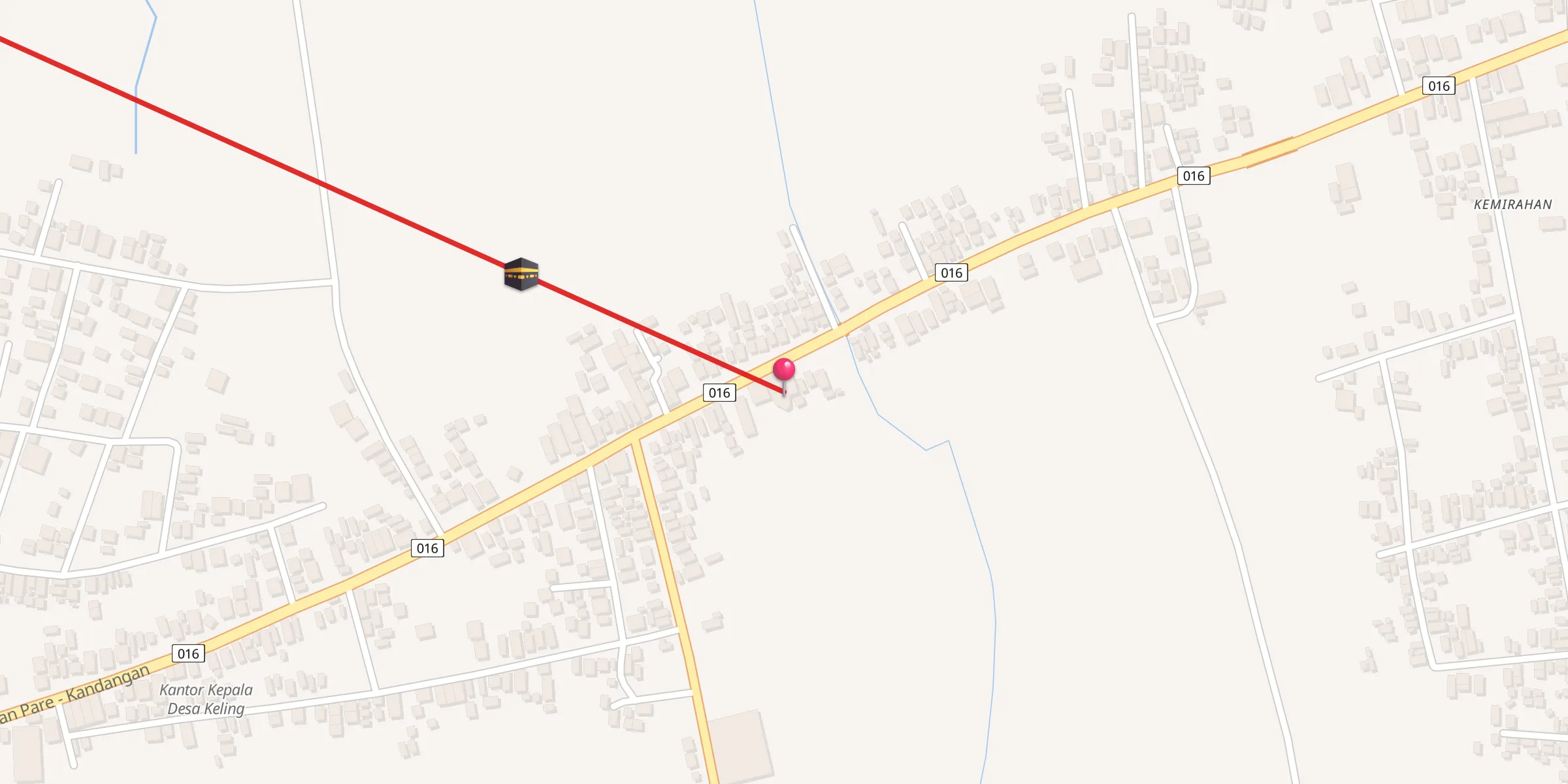 Carte de localisation : Musholla Al-Amin