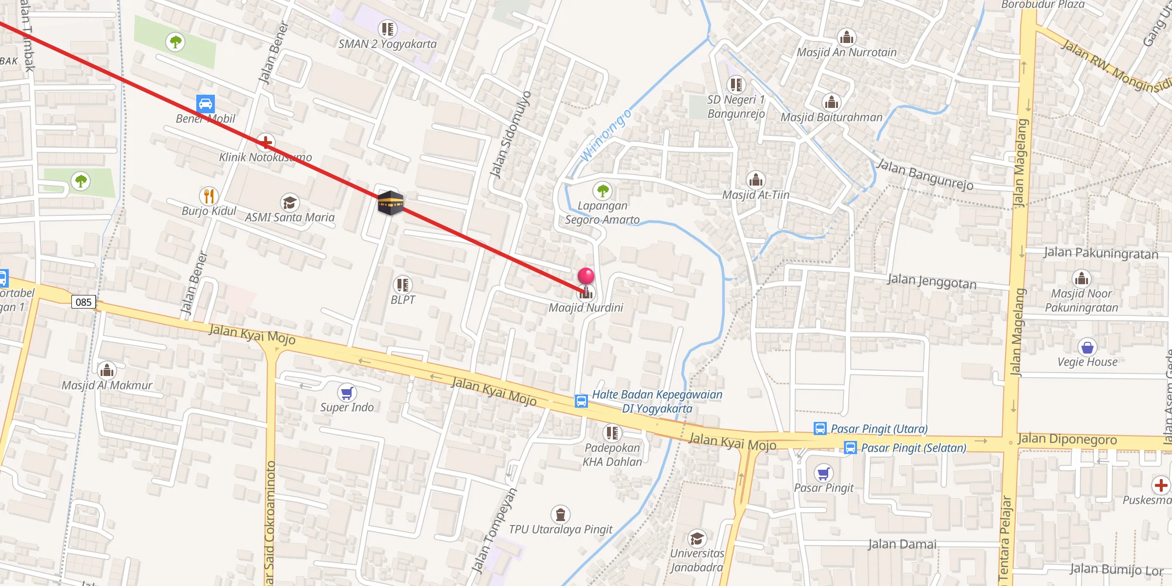 Carte de localisation : Maajid Nurdini