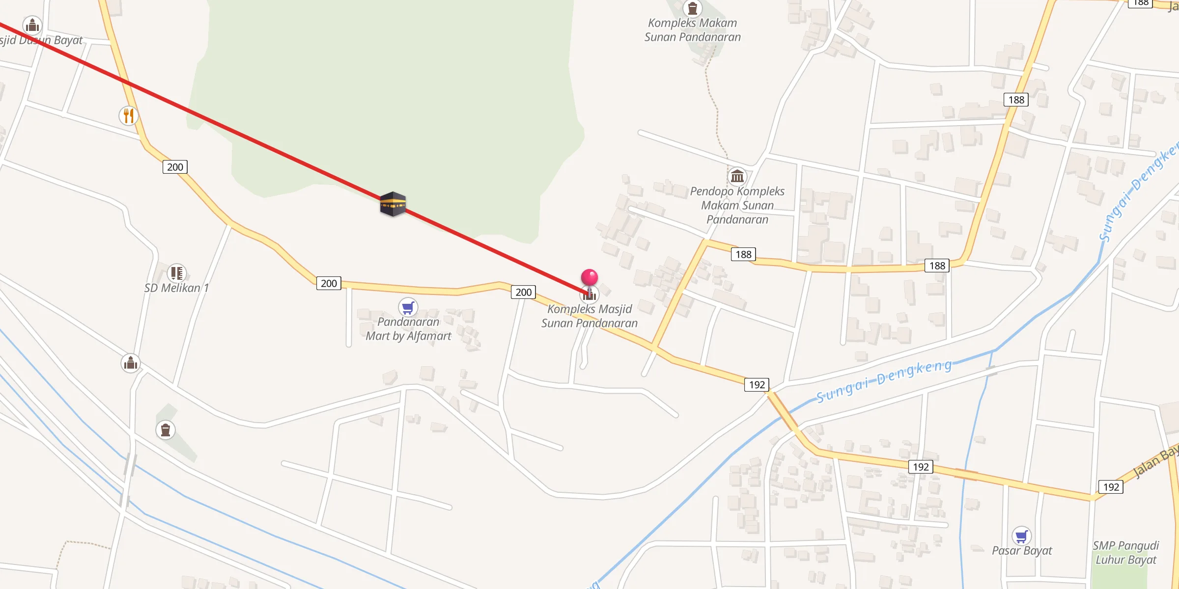 Carte de localisation : Kompleks Masjid Sunan Pandanaran