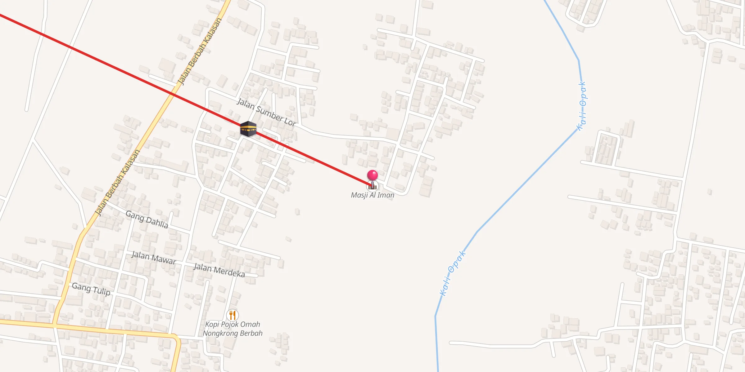 Carte de localisation : Masji Al Iman