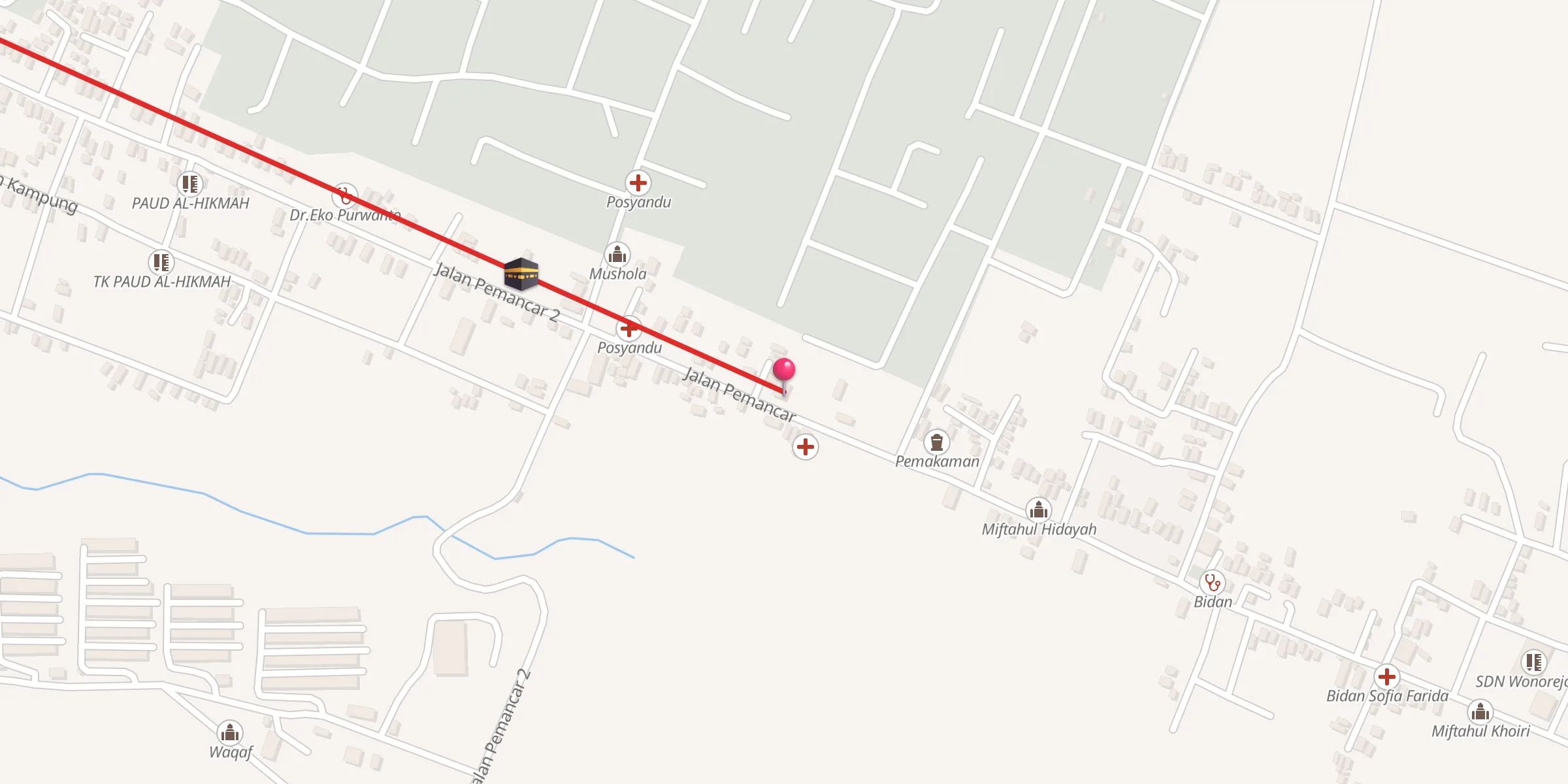 Carte de localisation : Masjid BAitul Adzim