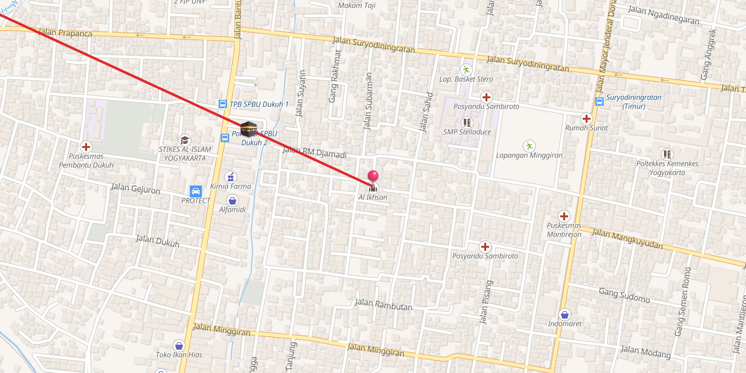 Carte de localisation : Al Ikhsan