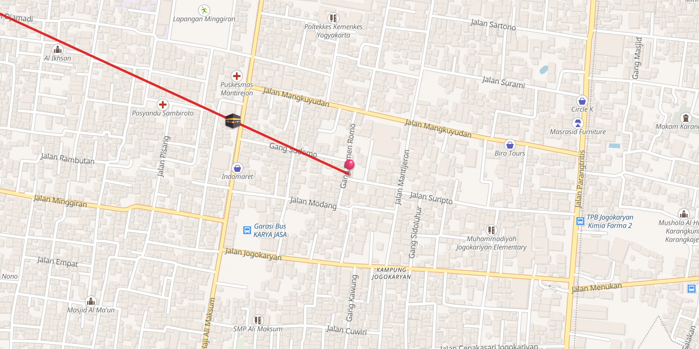 Carte de localisation : Al Huda Harnas