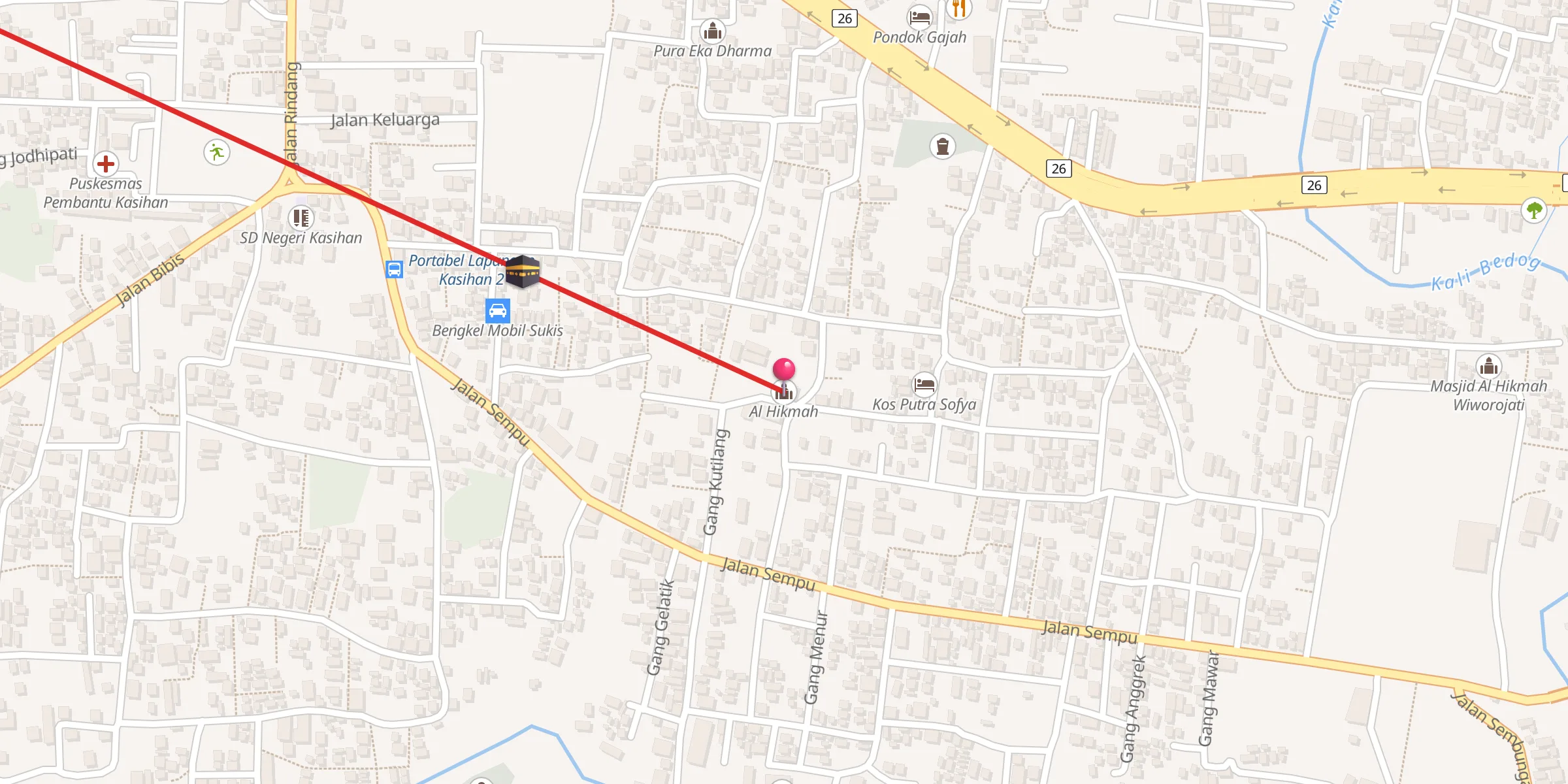 Carte de localisation : Al Ikhlas