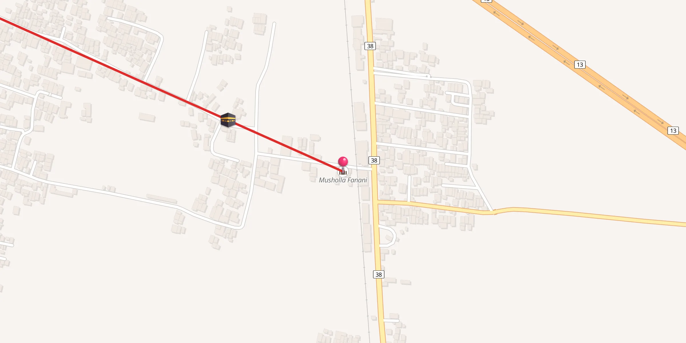 Carte de localisation : Musholla Fanani