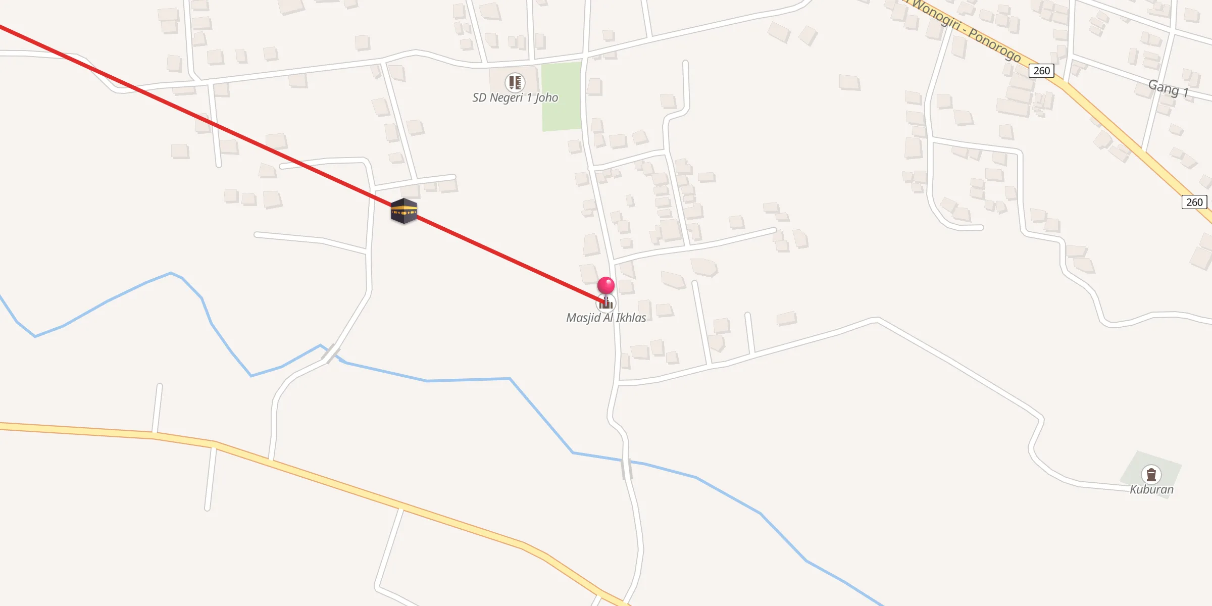 Carte de localisation : Masjid Al Ikhlas