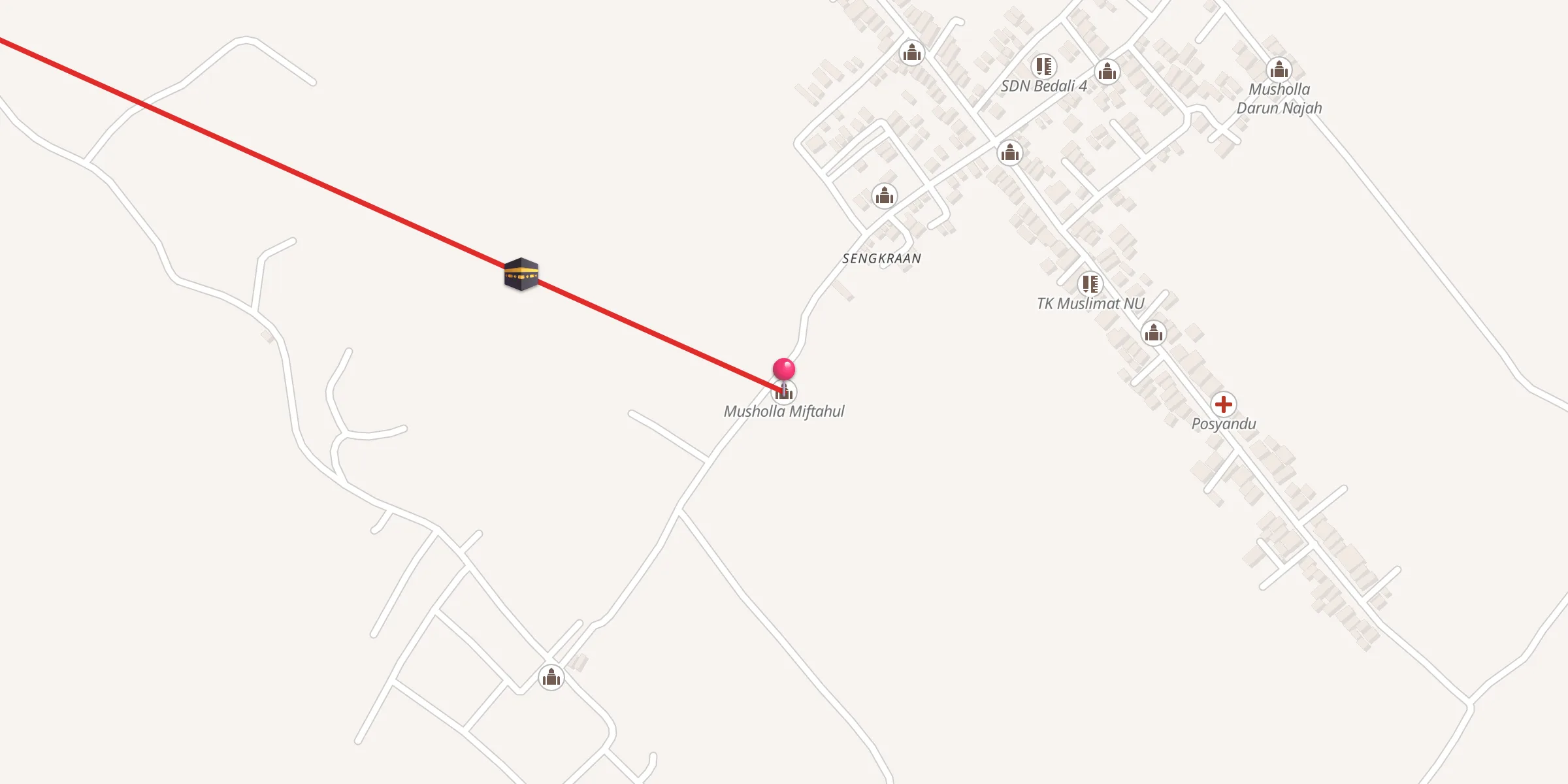 Carte de localisation : Musholla Miftahul