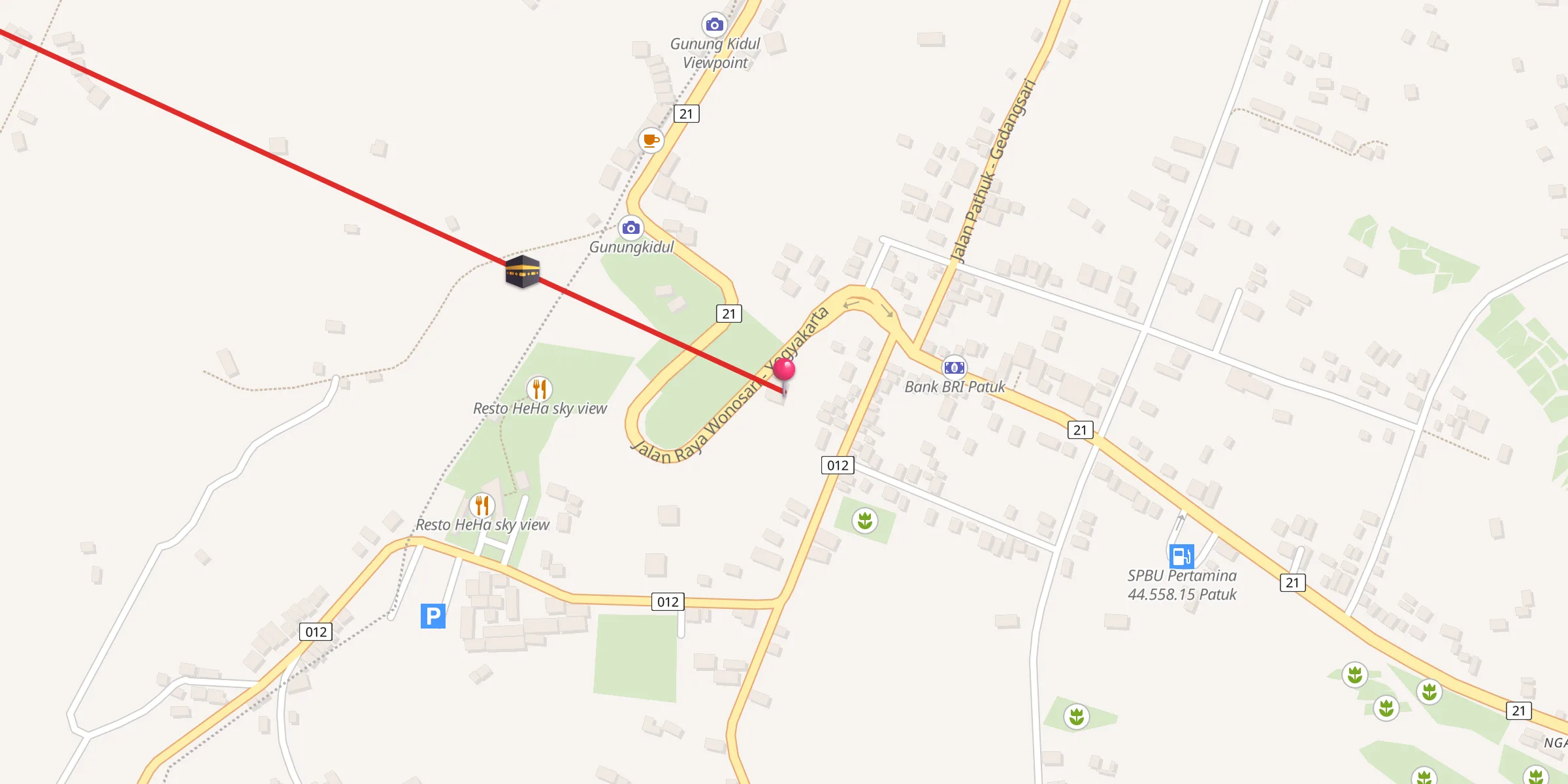 Carte de localisation : Al Huda Patuk