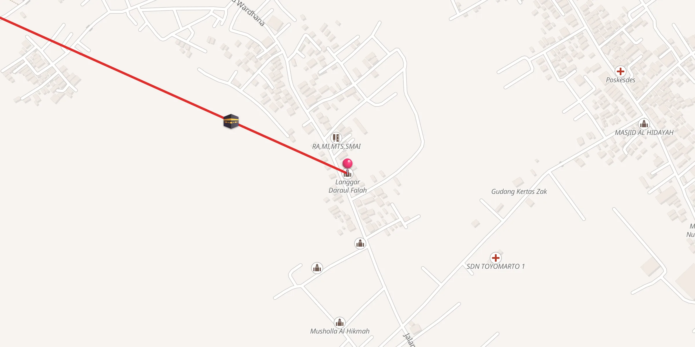 Carte de localisation : Langgar Daraul Falah