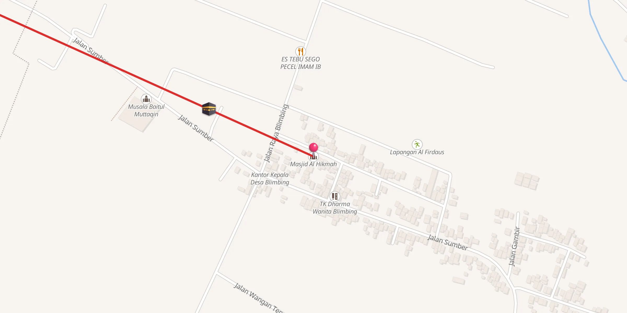 Carte de localisation : Masjid Al Hikmah