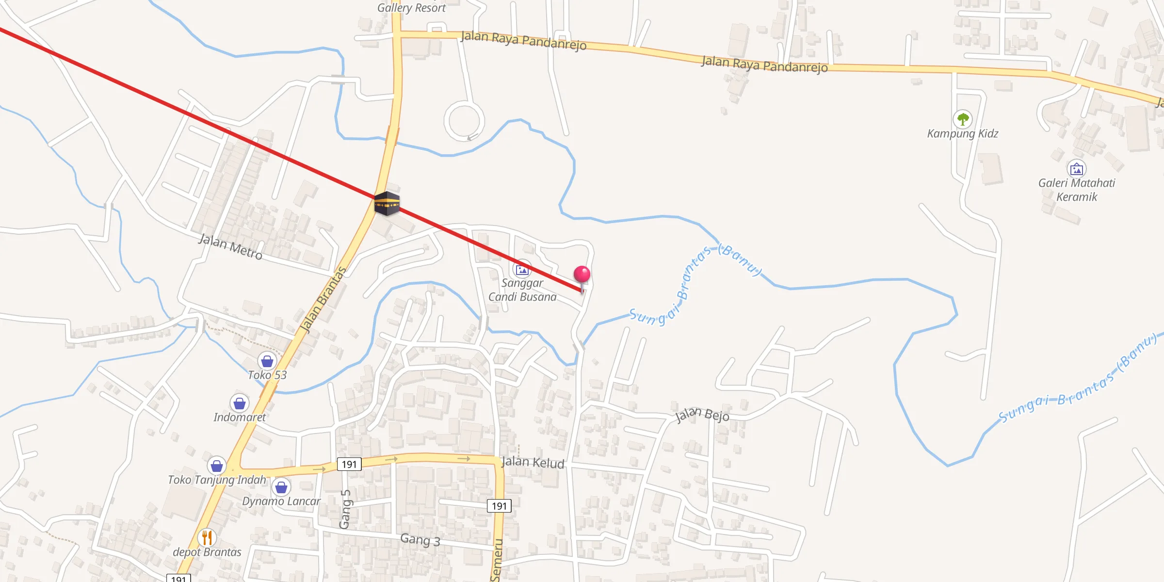 Carte de localisation : Mushola Miftakhul Jannah